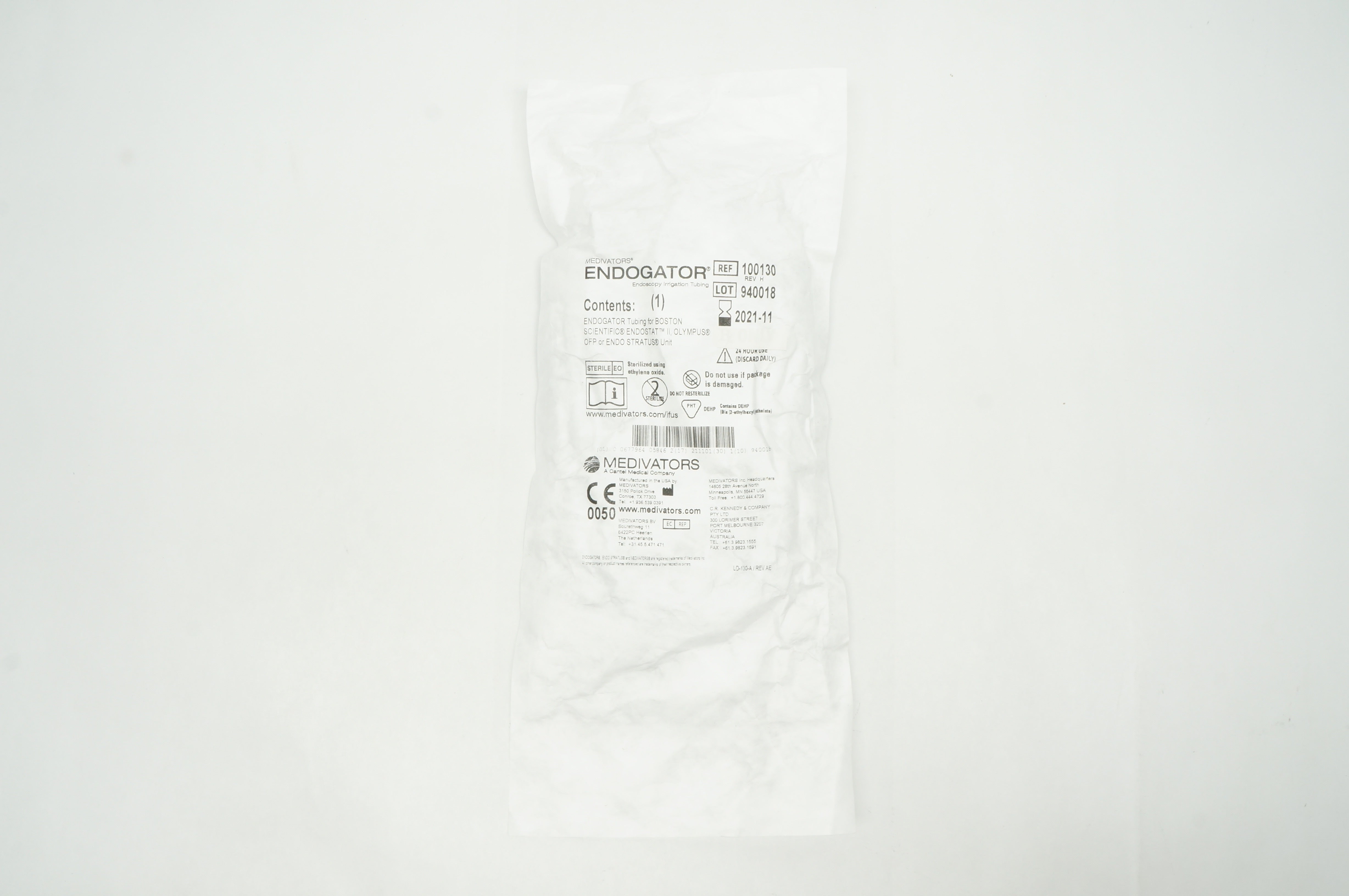 Medivators 100130 Endogator Endoscopy Irrigation Tubing