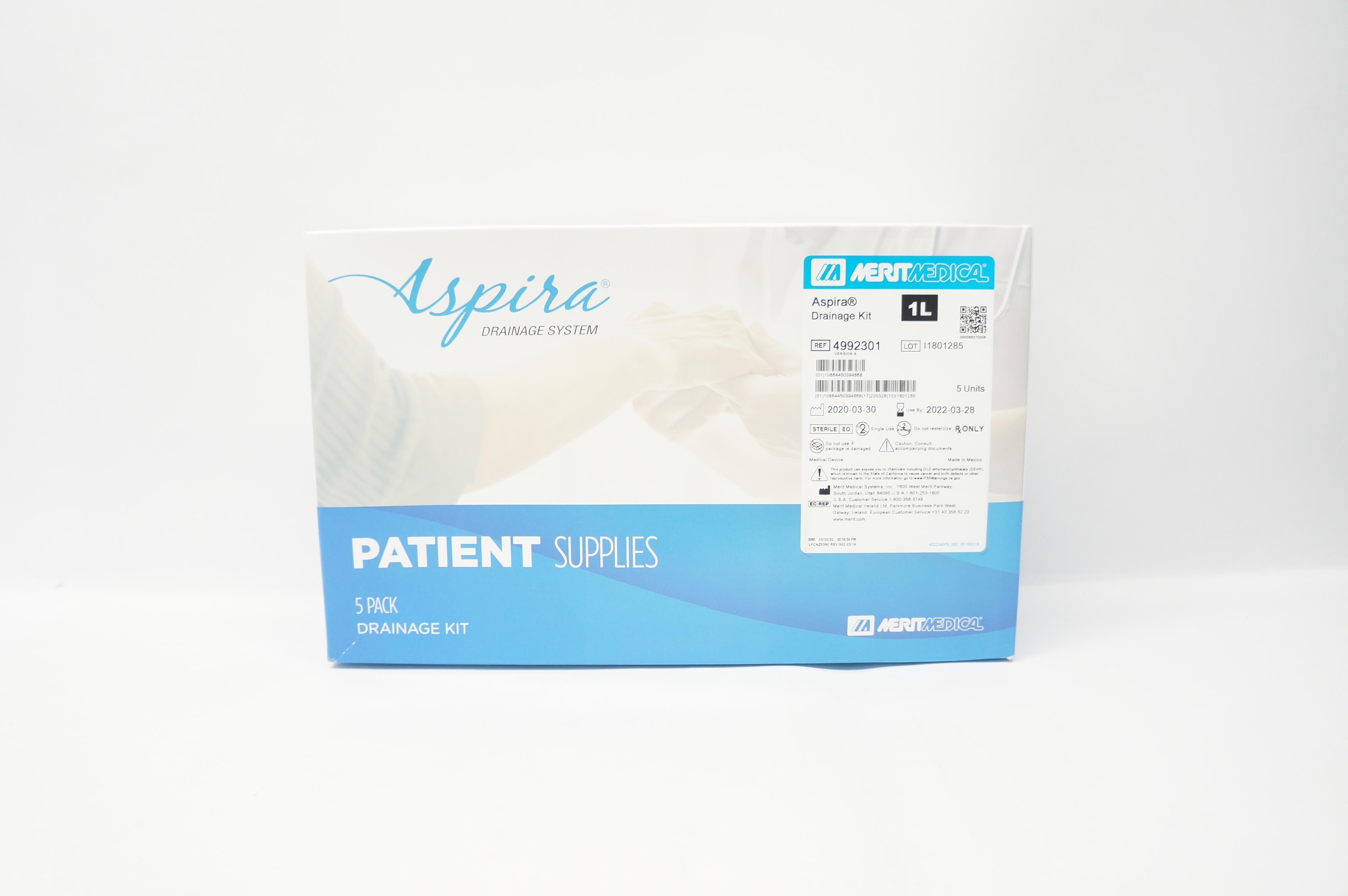 Merit Medical 4992301 Aspira Drainage Kit 1L (x) - Box of 5