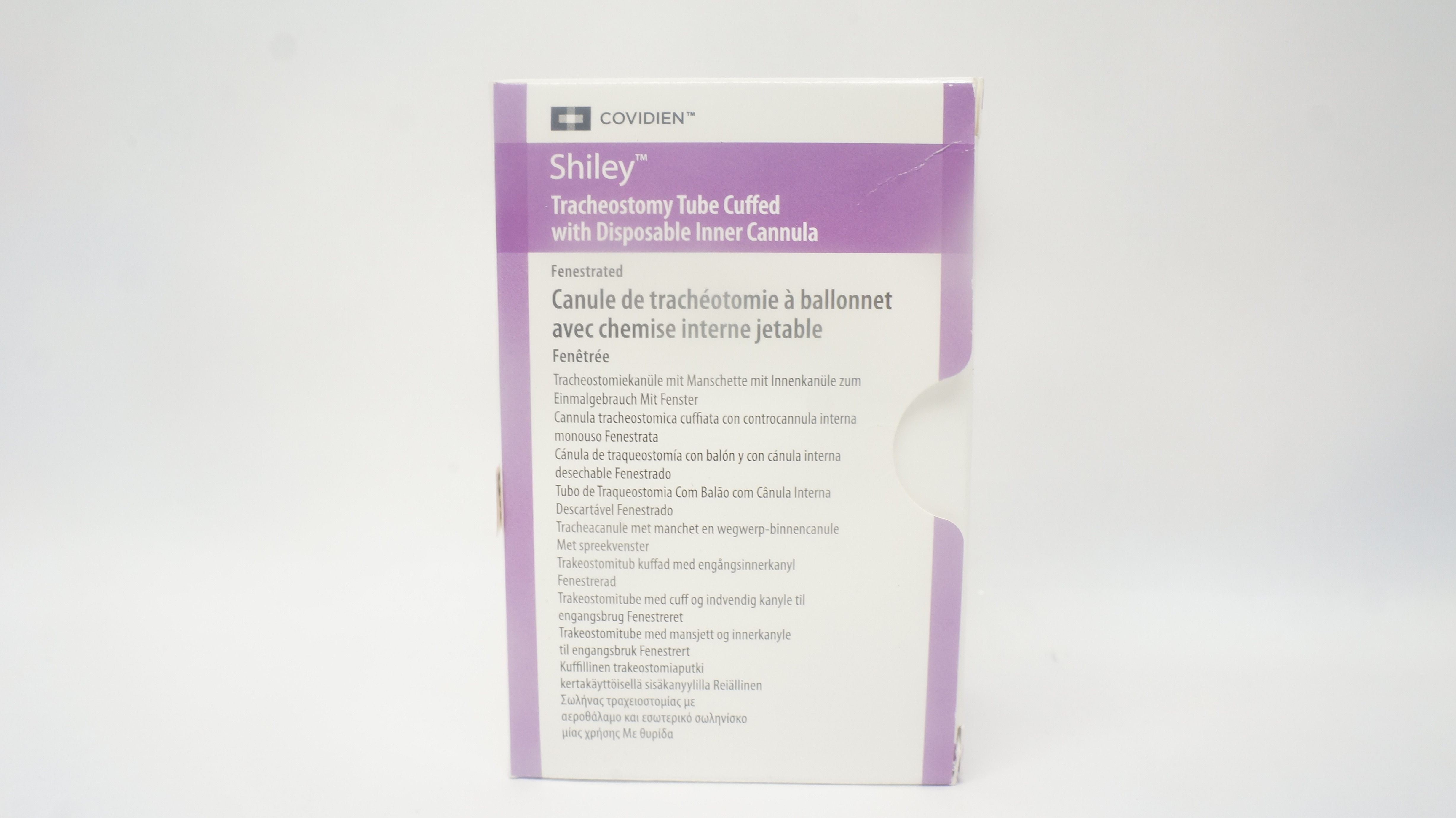 Covidien 6DFEN Shiley Tracheostomy Tube Cuffed 6.4 ID x 10.8 OD x 24.0 x 74mm