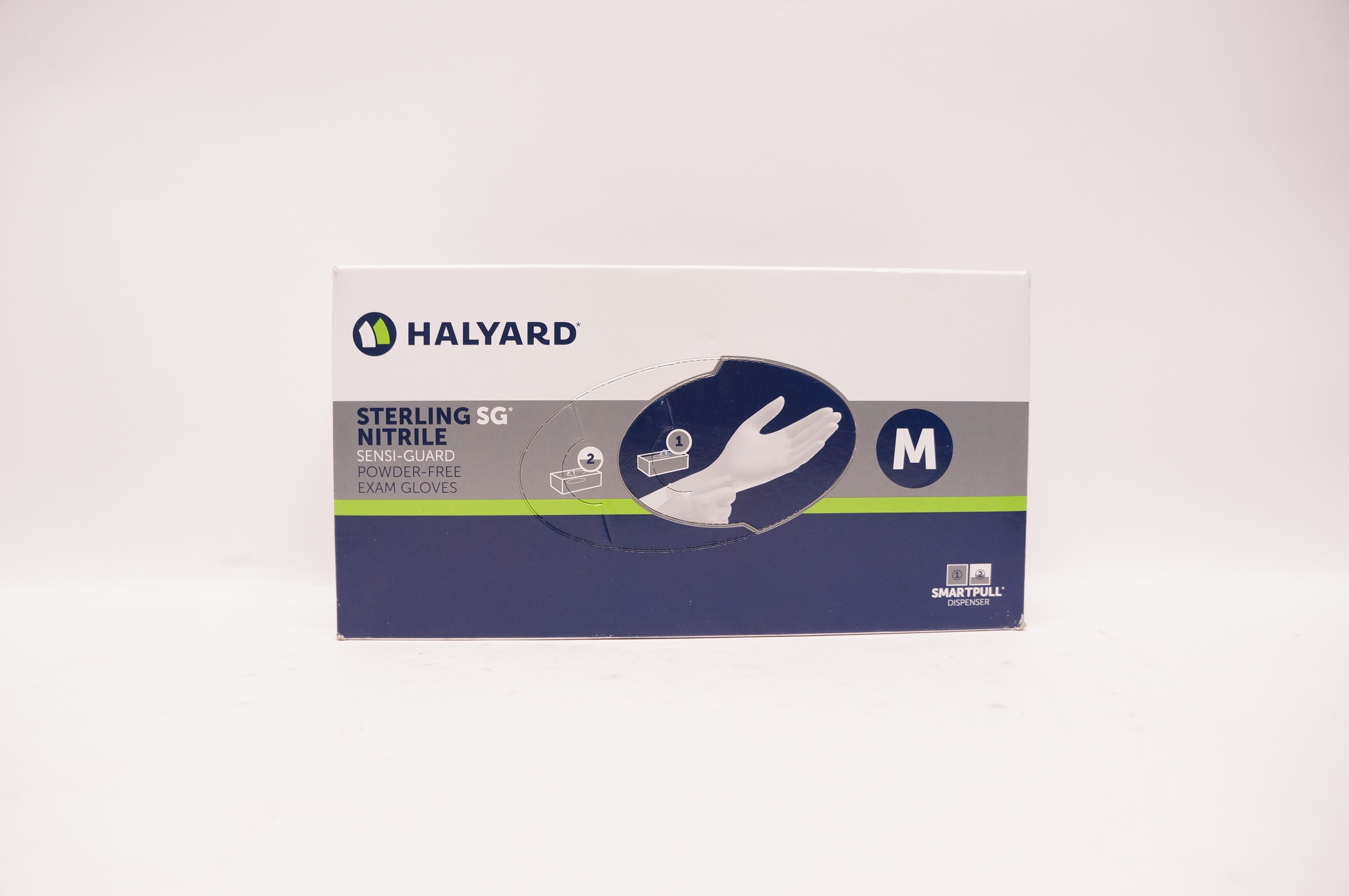 Halyard 41659 Sterling SG Nitrile Sensi-Guard Exam Gloves, M - Box of 250