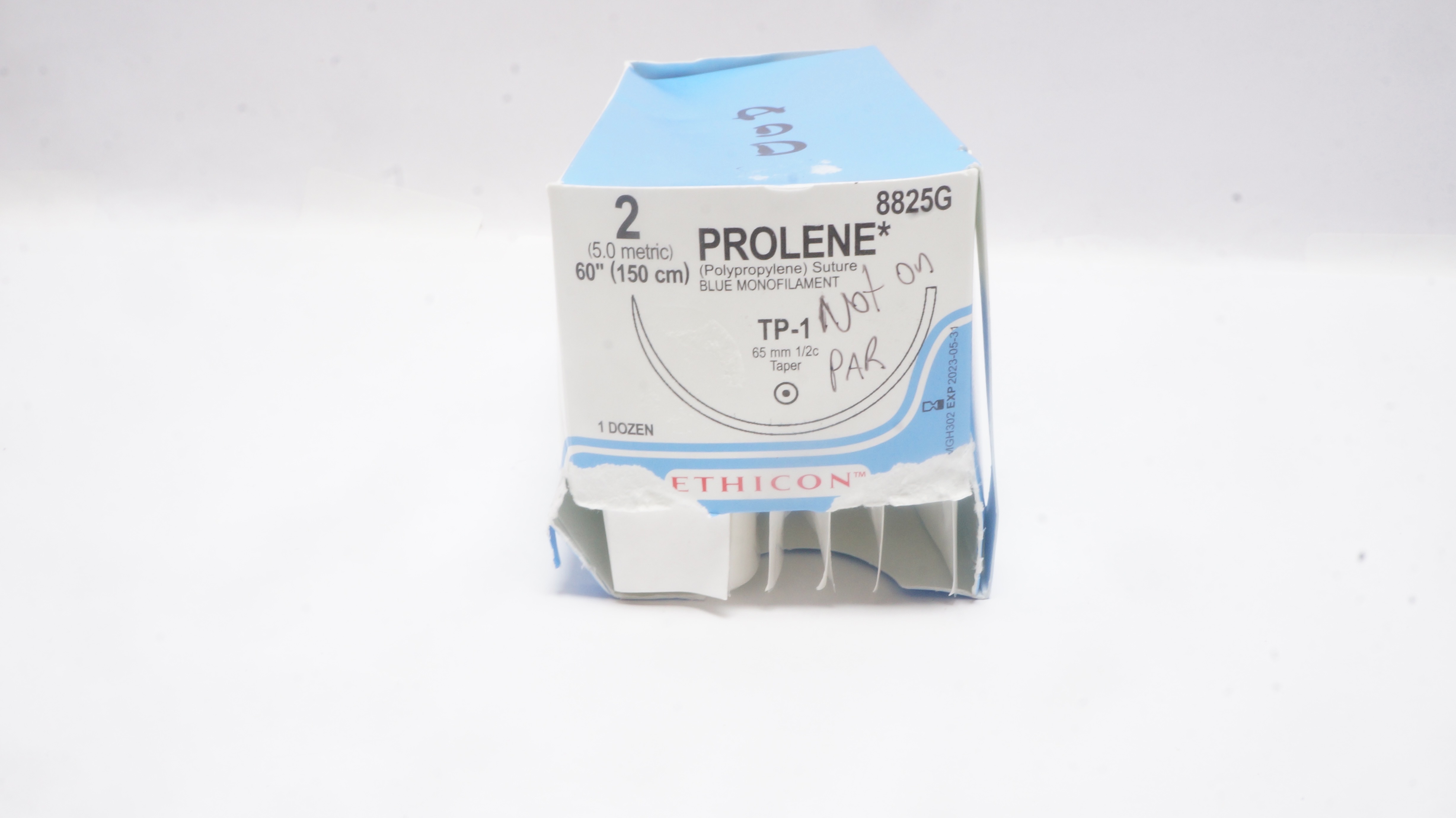 Ethicon 8825G PROLENE, TP-1, Blue Monofilament 60 (x) - Box of 9