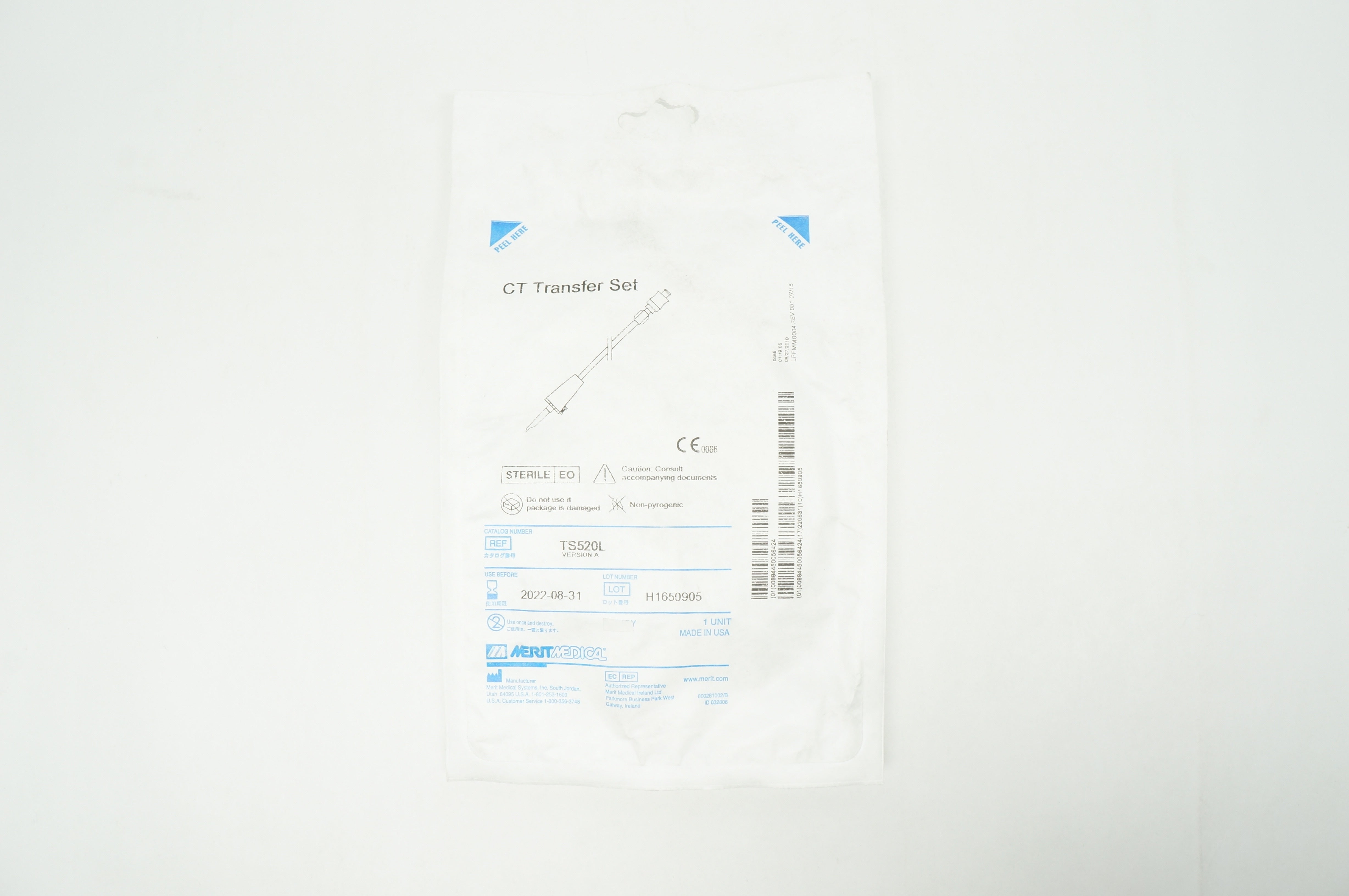 Merit Medical TS520L CT Transfer Set