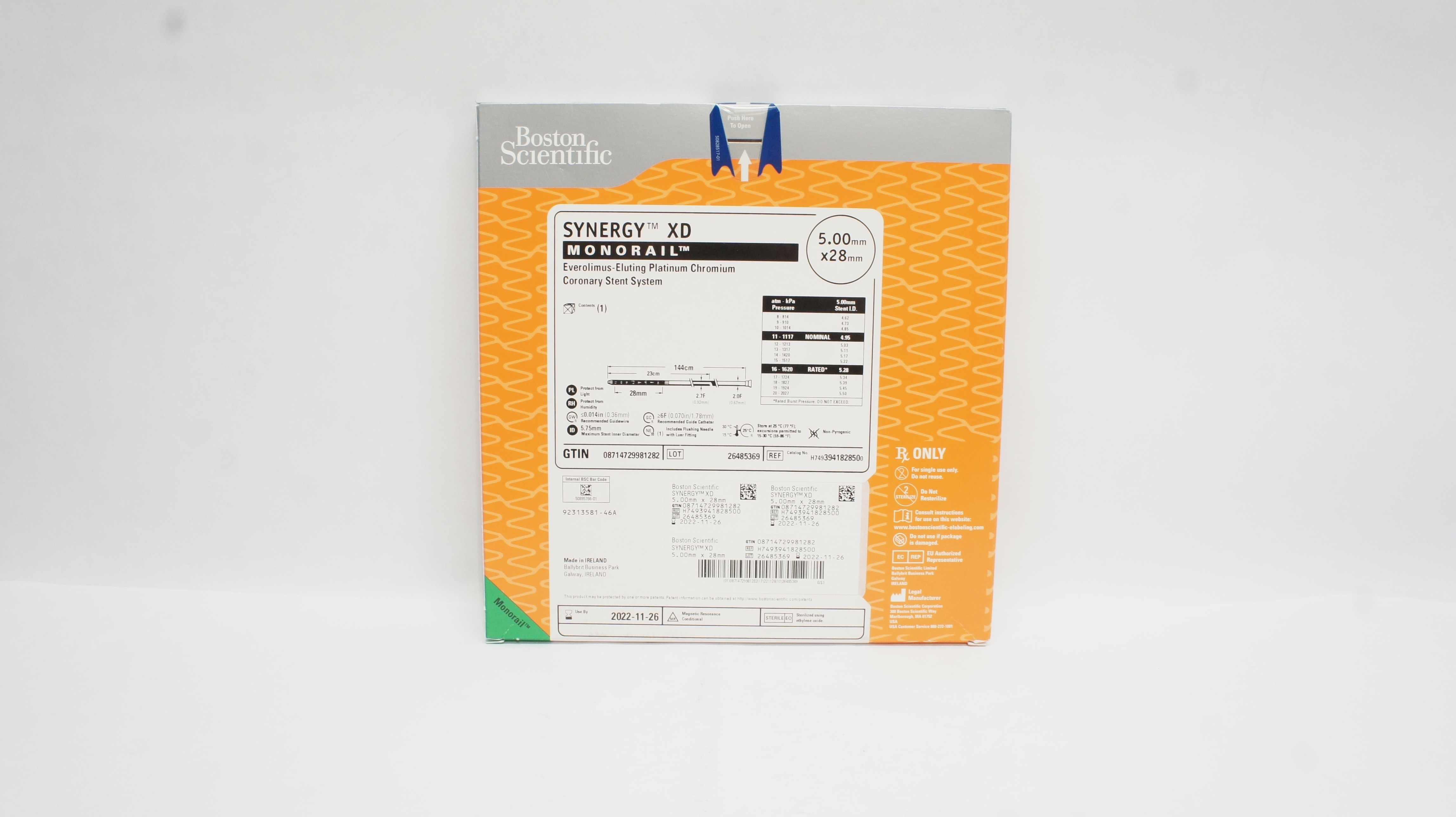 Boston Scientific H7493941828500 Synergy XD Coronary Stnt System