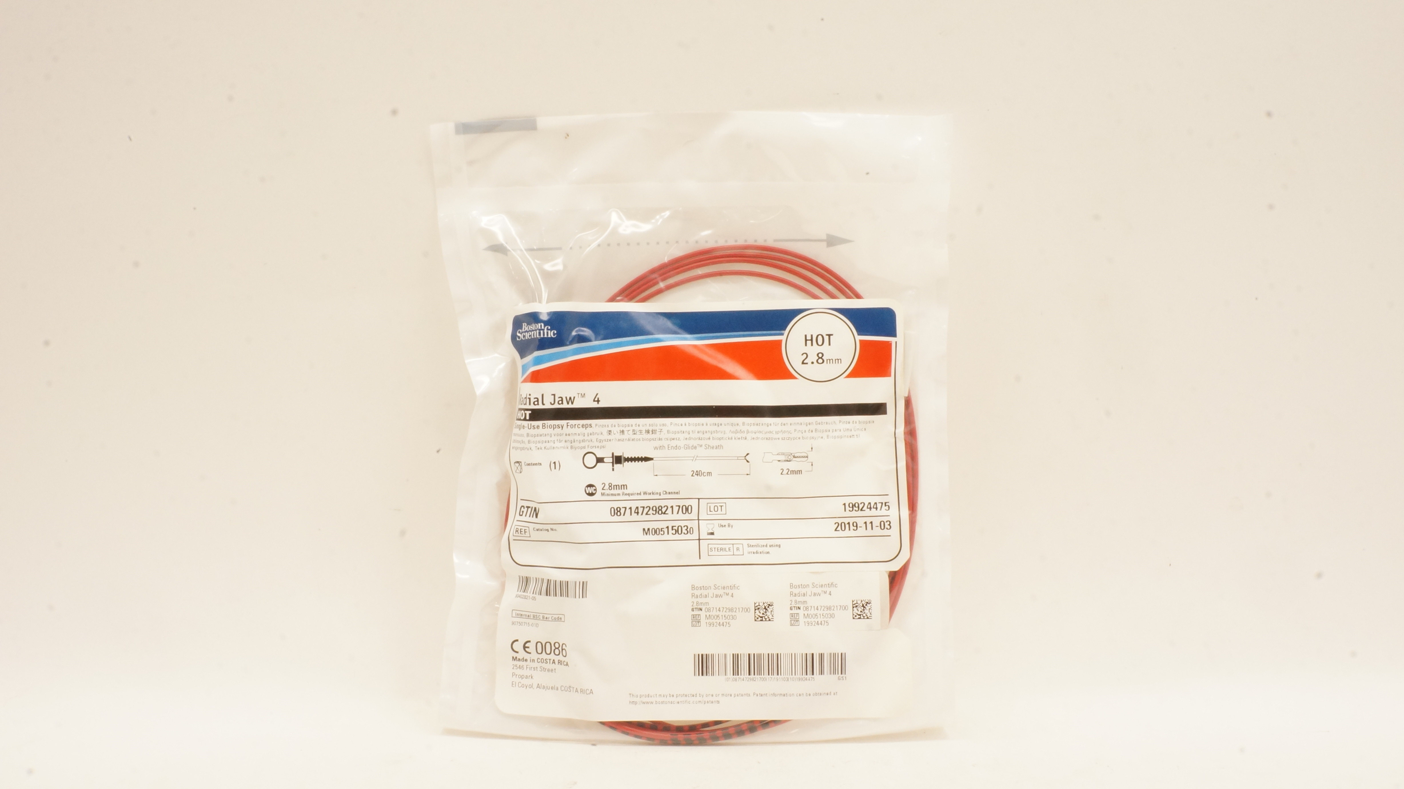 Boston Scientific M00515030 Radial Jaw 4 Hot Single Use Biopsy Foceps 2.8mm (x)