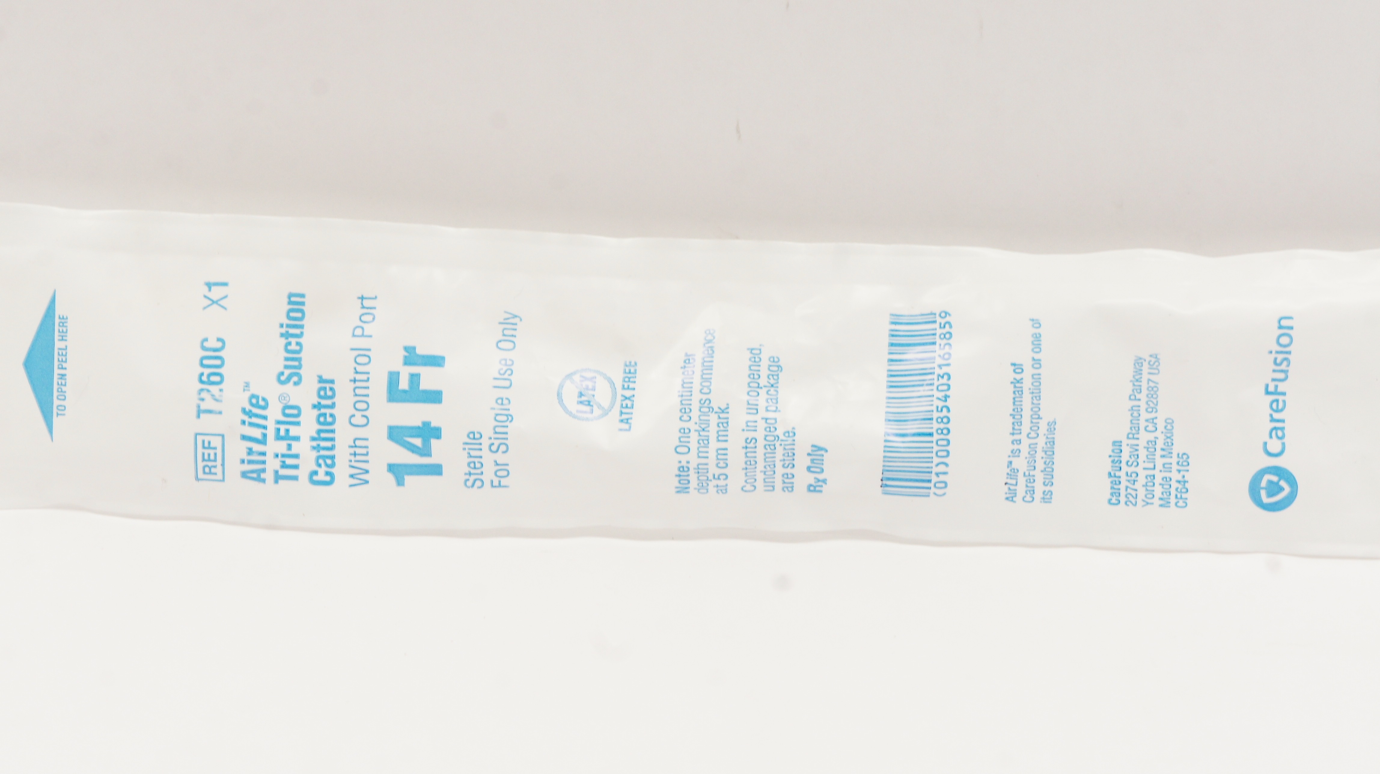CareFusion T260C AirLife Tri-Flo Suction Cath. with Control Port 14Fr