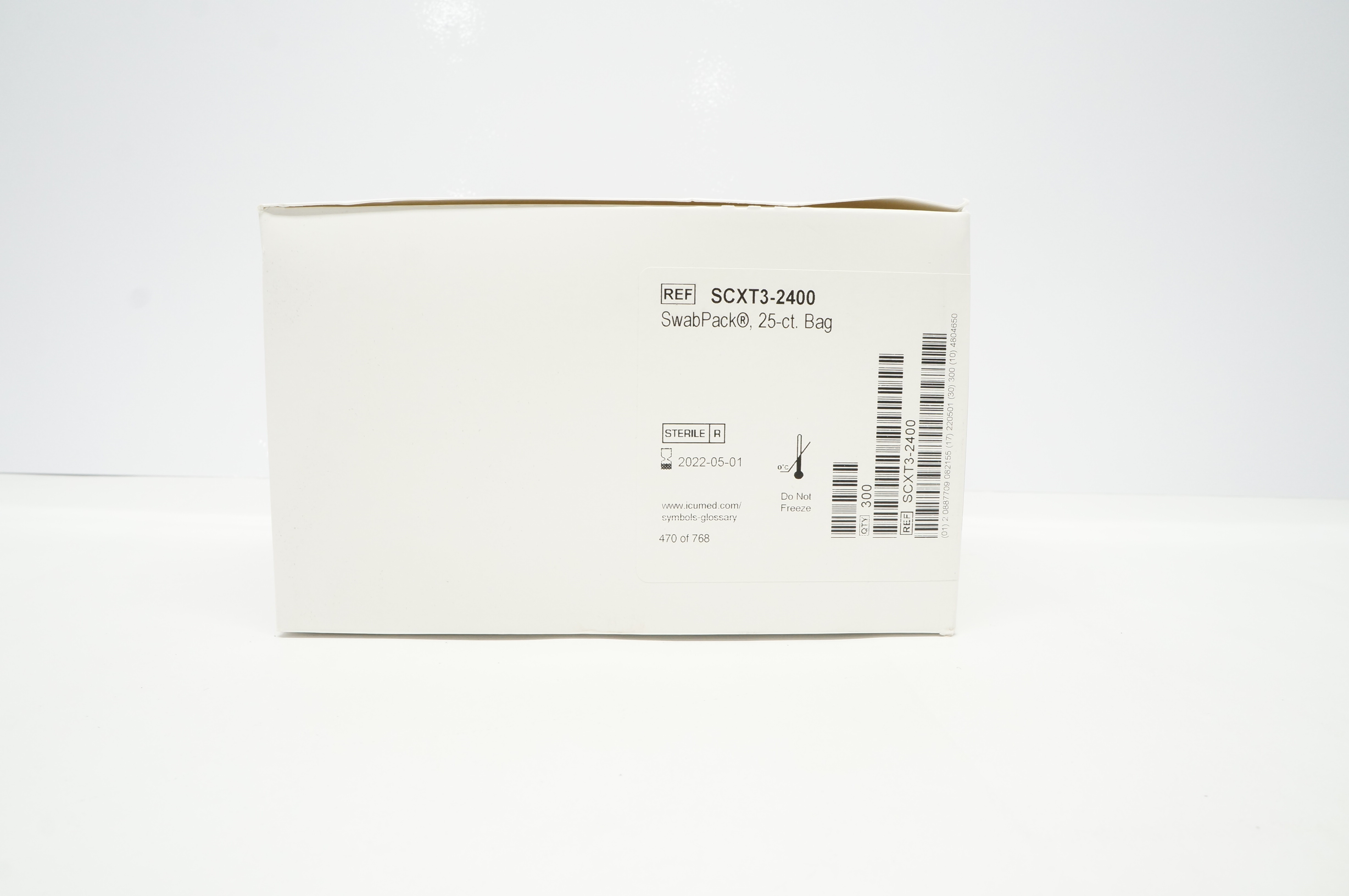 ICU Medical SCXT3-2400 SwabPack - Box of 25