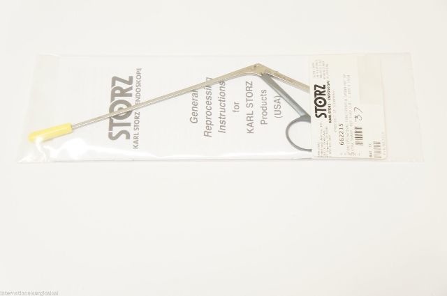 Karl Storz 662215 Forceps With Oval Fenestrated Spoon 90 degrees Up Extra Sharp