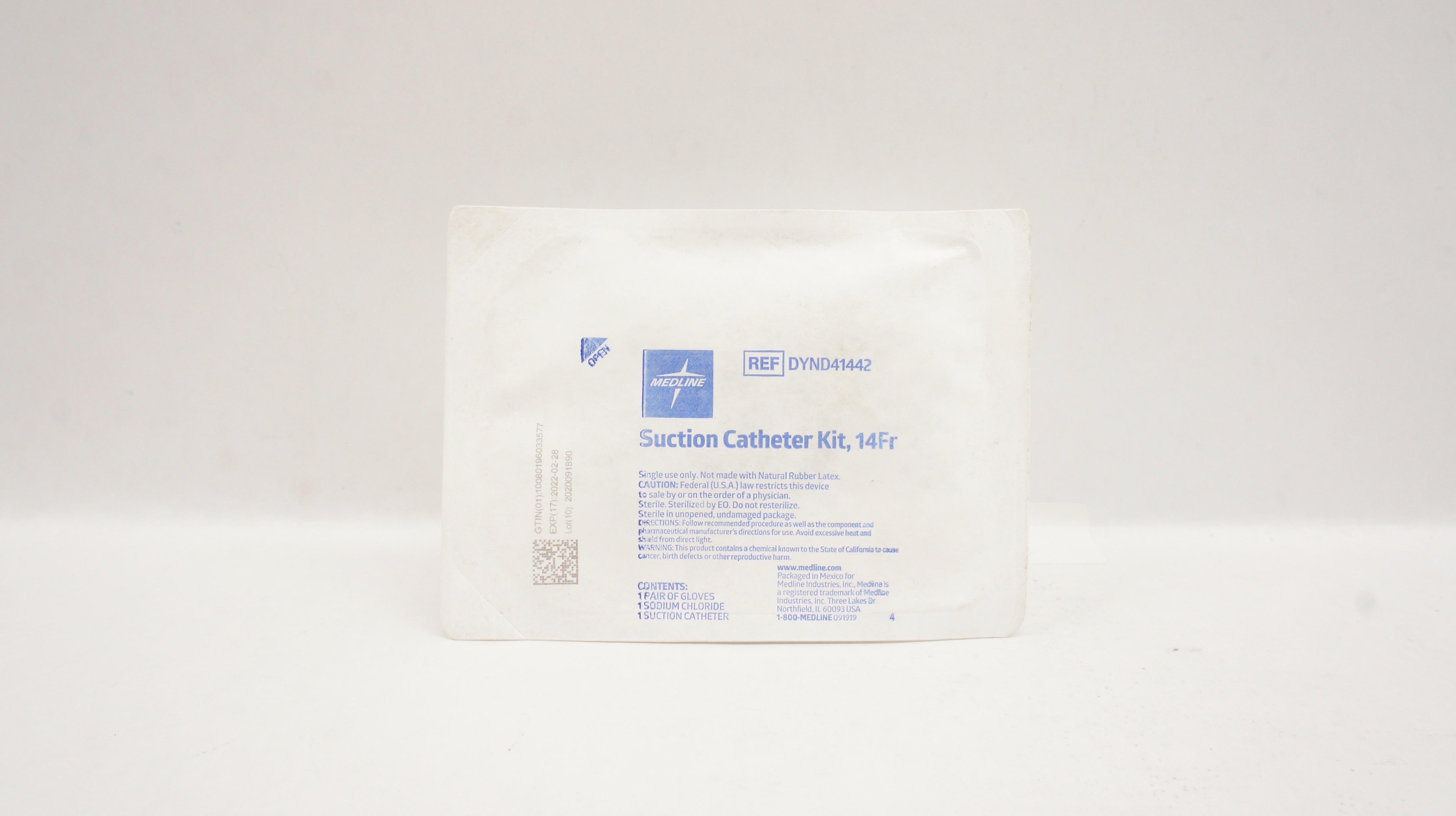 Medline DYND41442 Suction Cath. Kit 14 Fr (x)