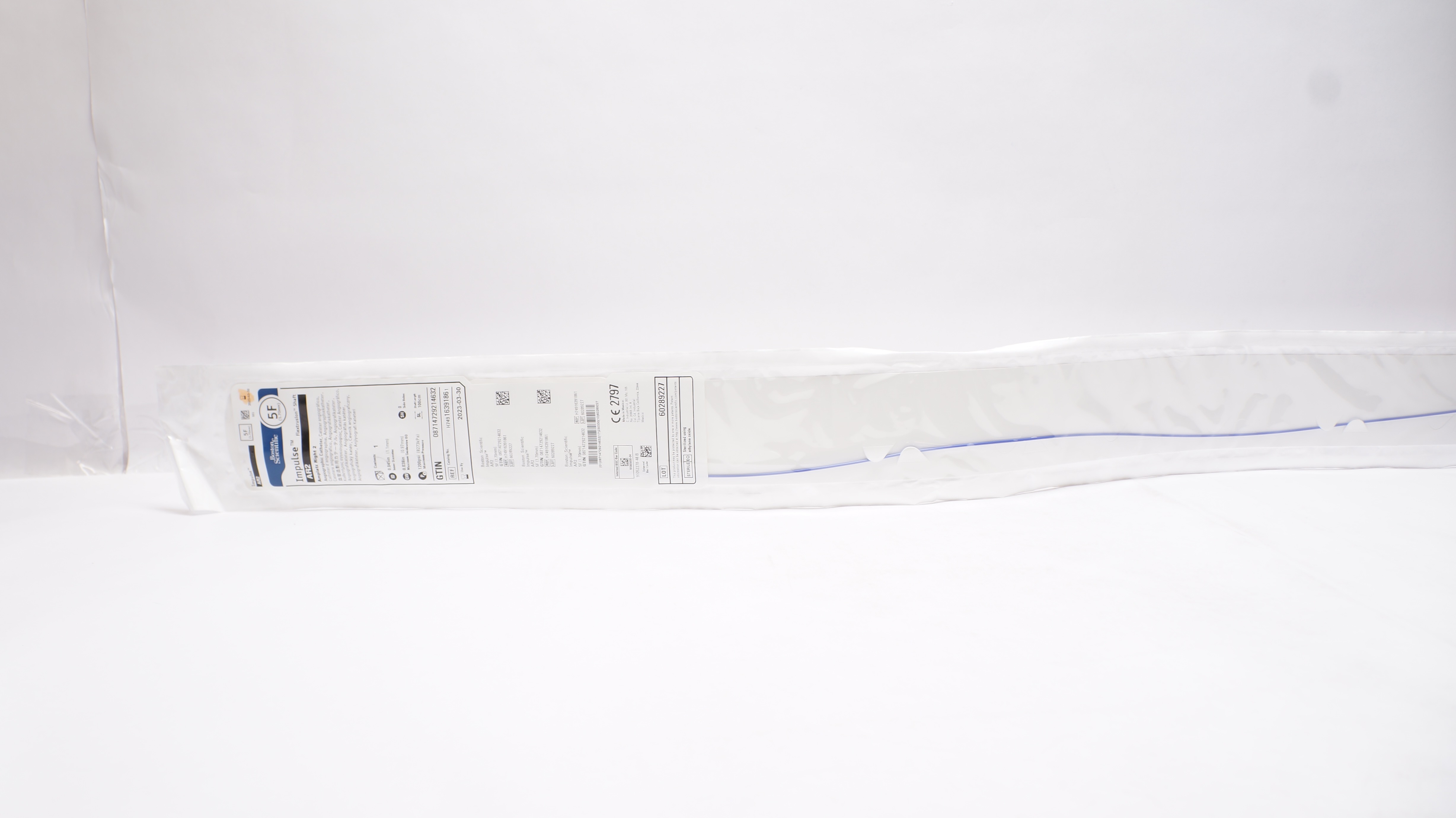 Boston Scientific 1639186 Impulse Amplatz Right 2 Angiographic Cath 5F x100cm(x)