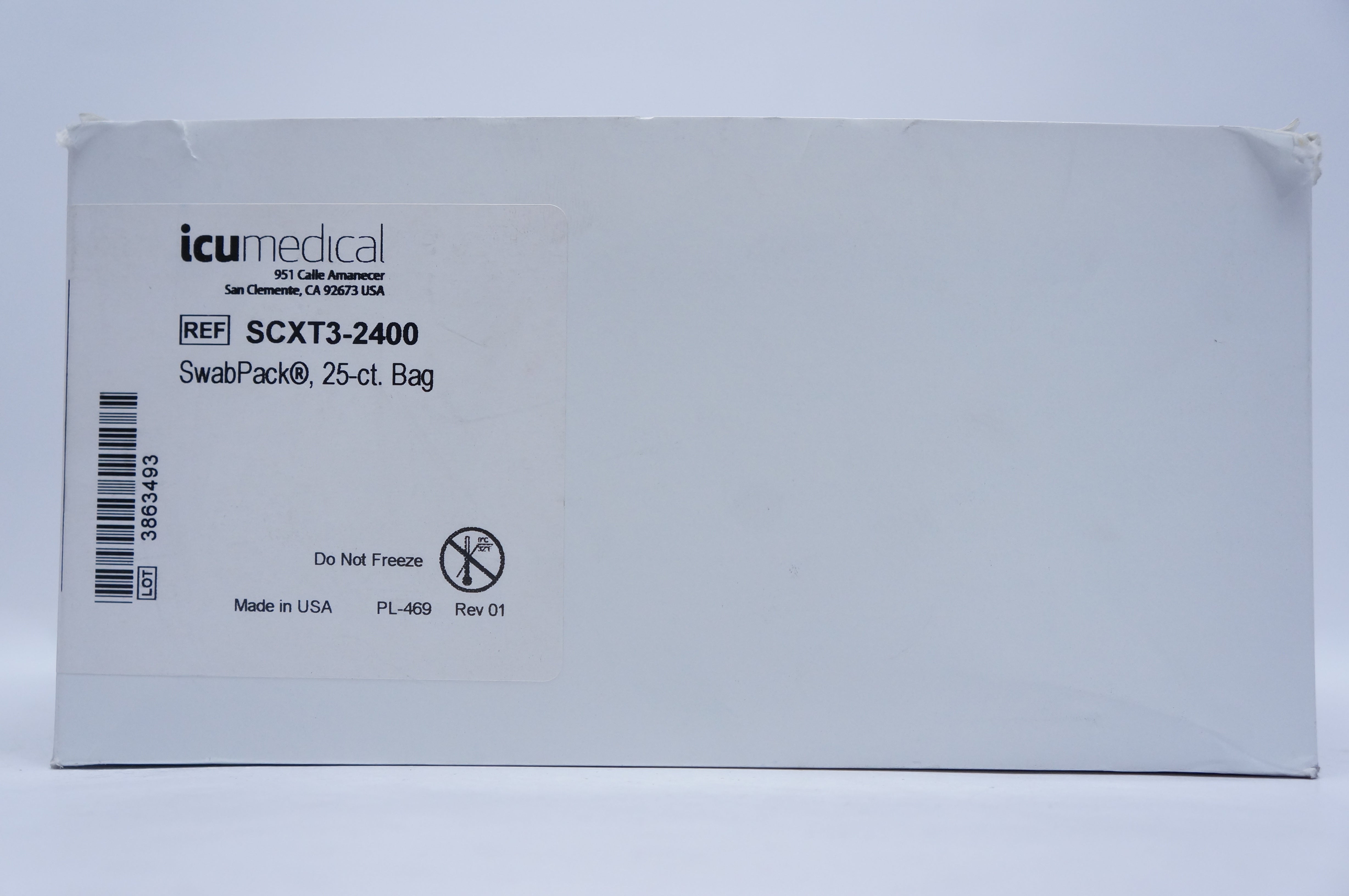 ICU Medical SCXT3-2400 SwabPack - Case of 25