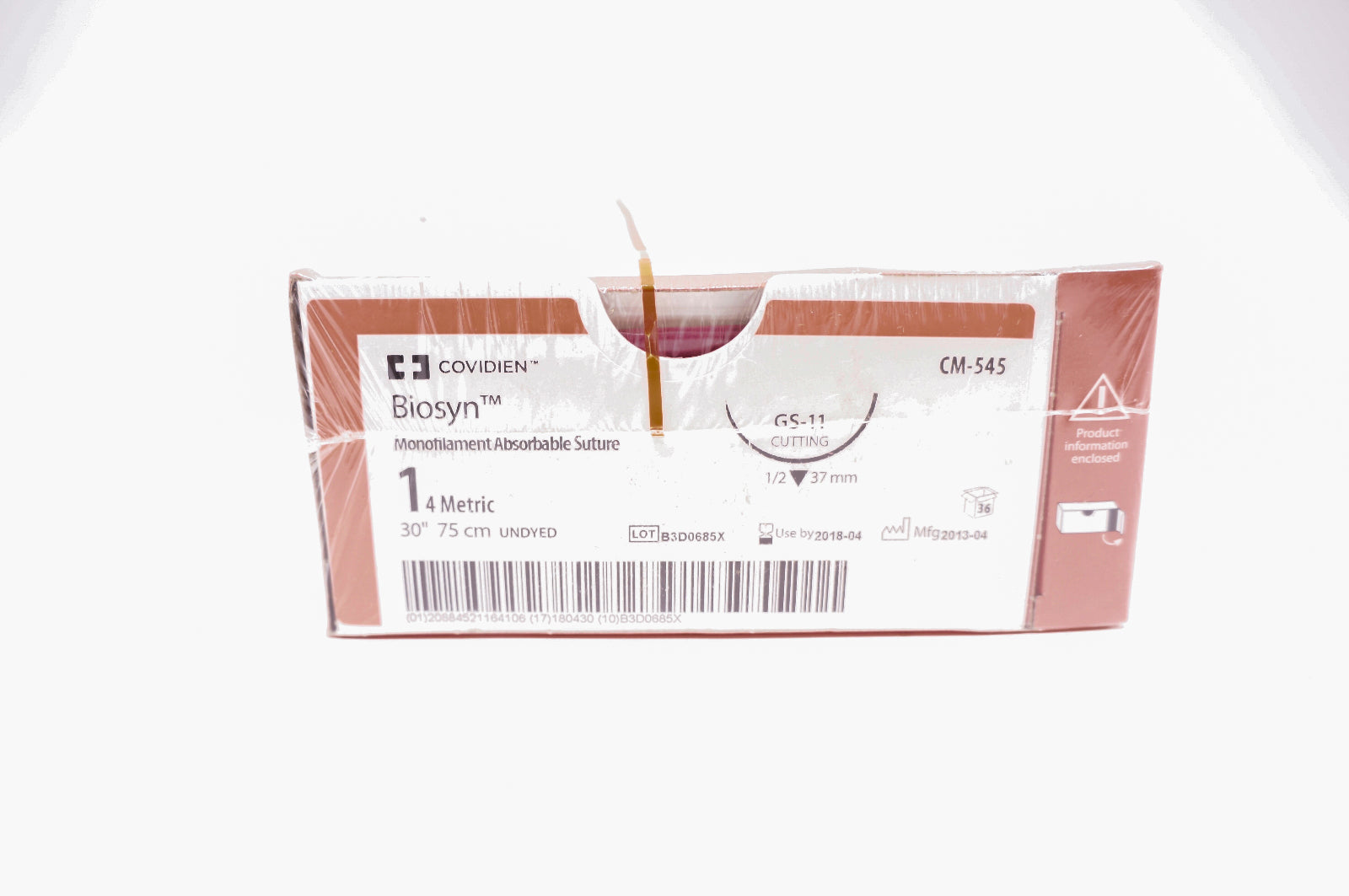 Covidien CM-545 1 Biosyn, GS-11 Cutting, 1/2 37mm, 30inch (x) - Box of 36