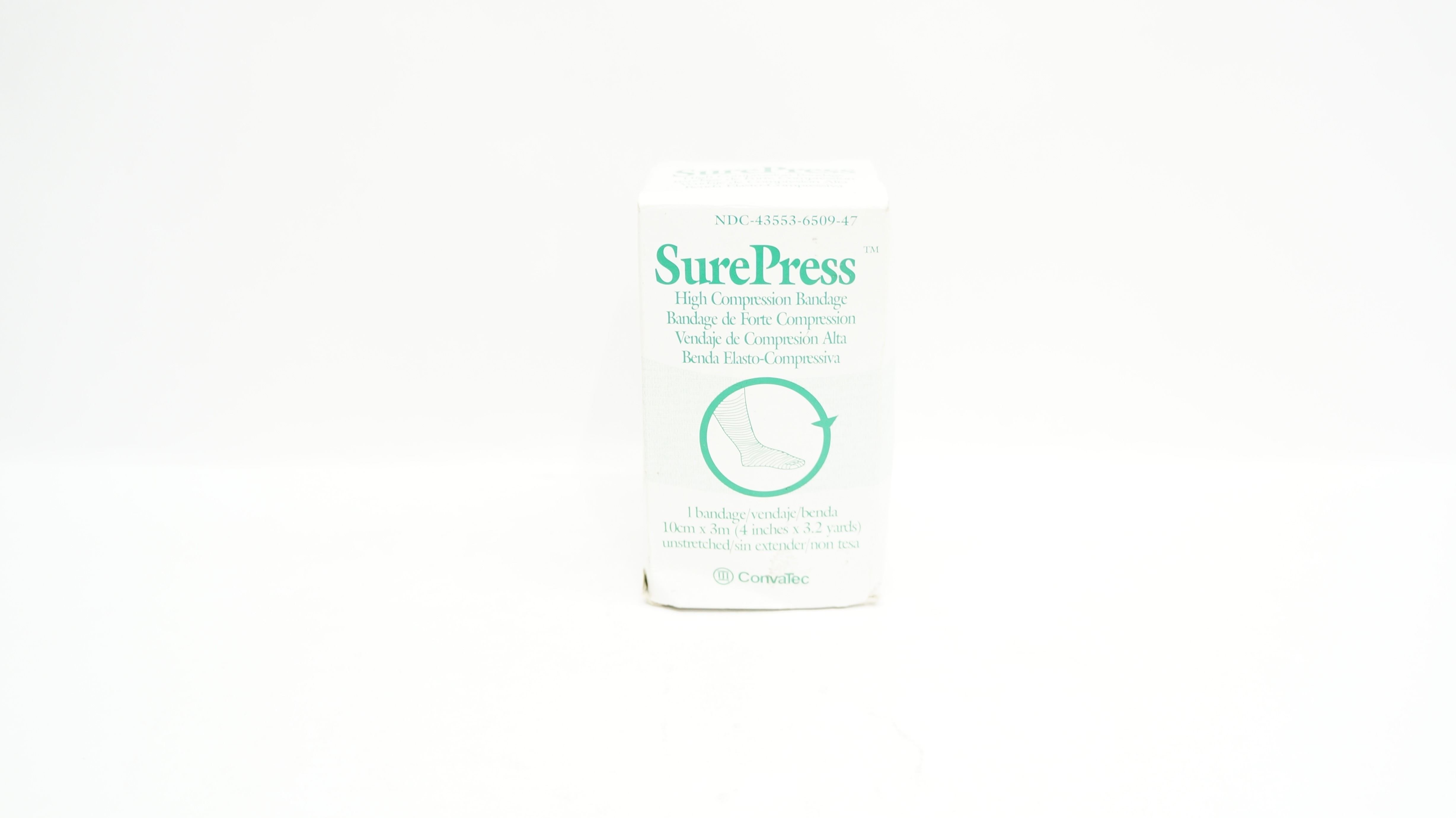 Convatec 650947 SurePress  High Compression Bandage 4In x 3.2Yards Unstretched