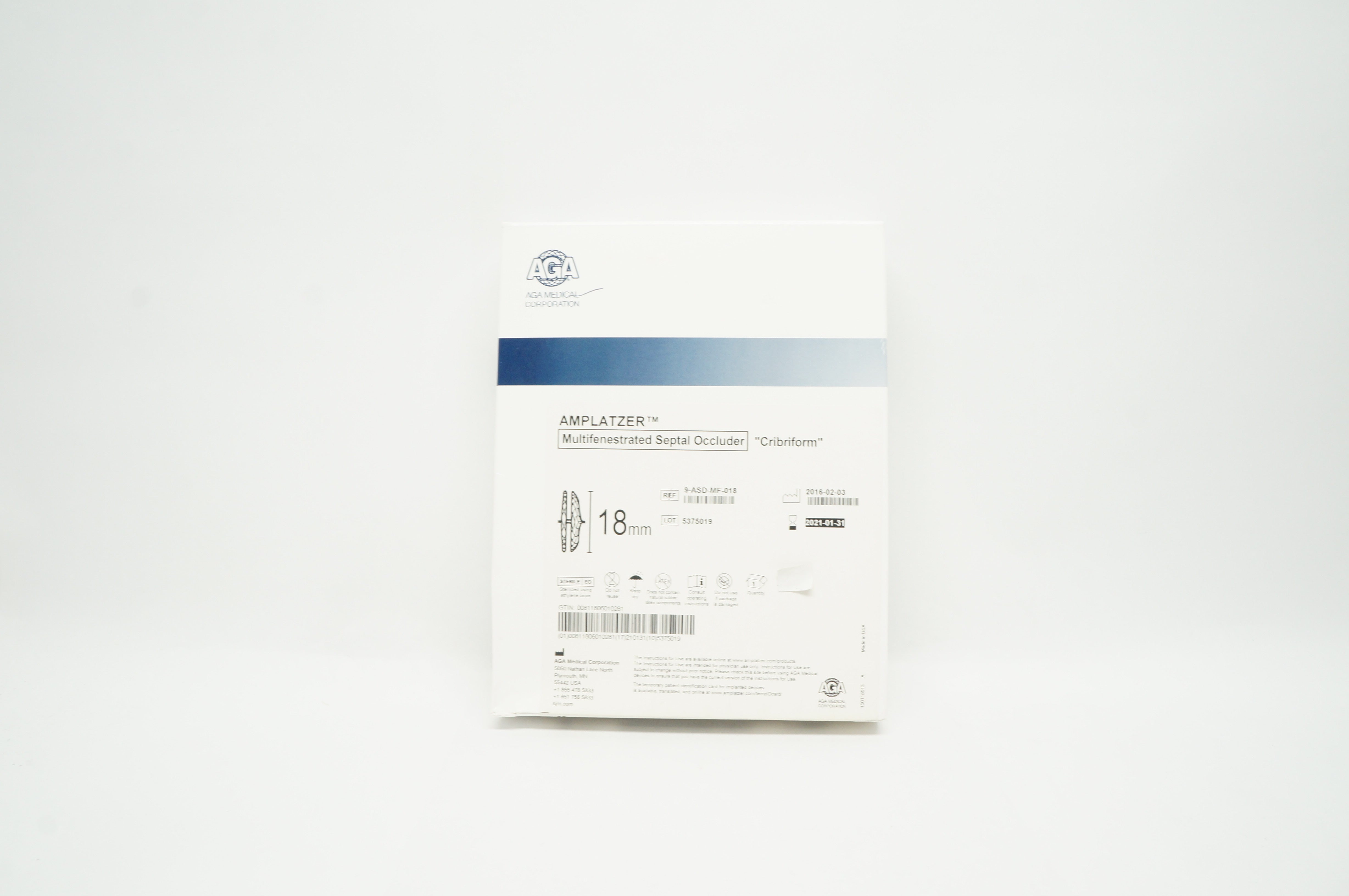 AGA Medical 9-ASD-MF-018 Amplatzer Multifenestrated Septal Occluder 18mm (x)