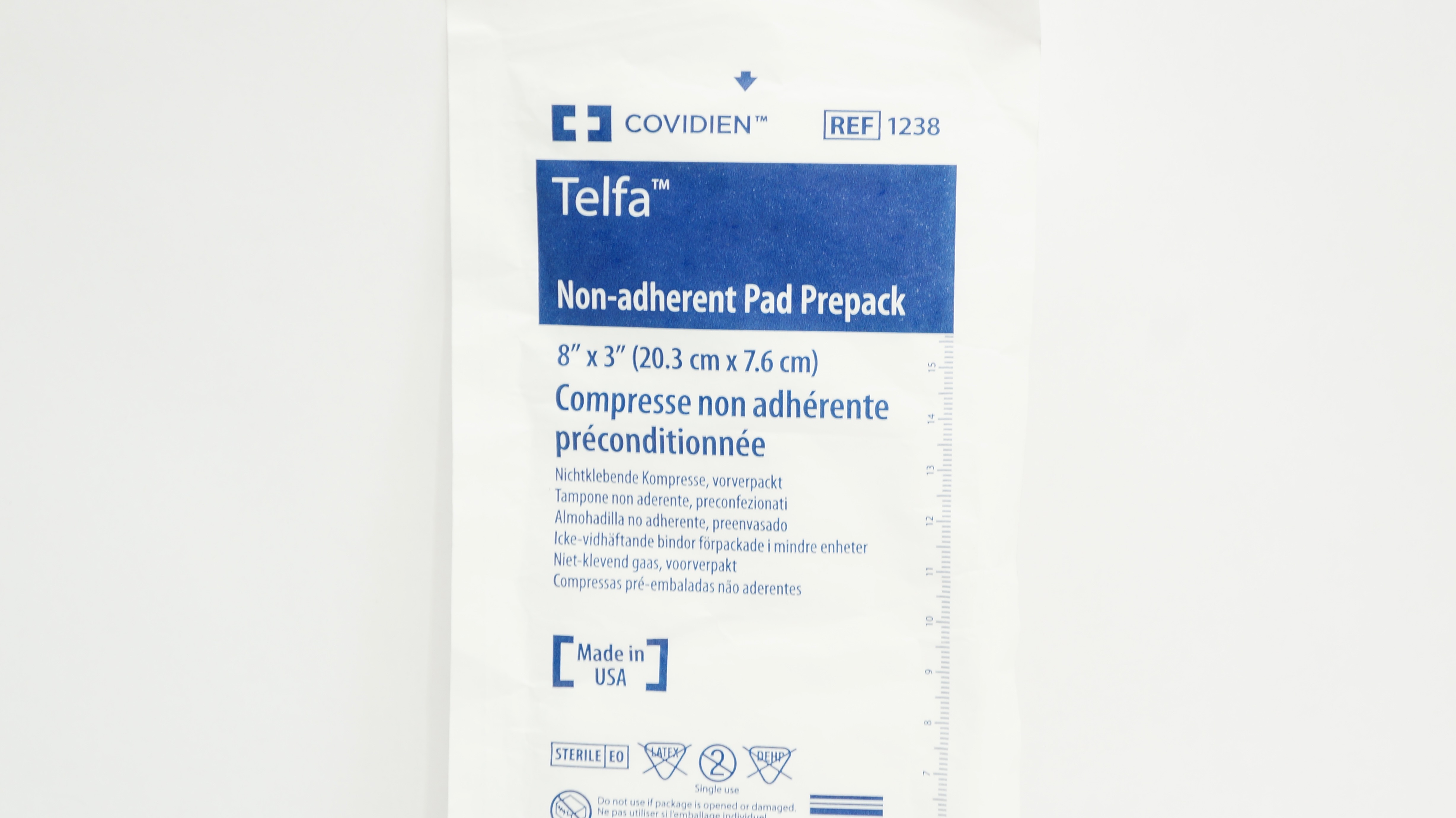 Covidien 1238 Telfa Non-Adherent Pad Prepack 8inch x 3inch (x)