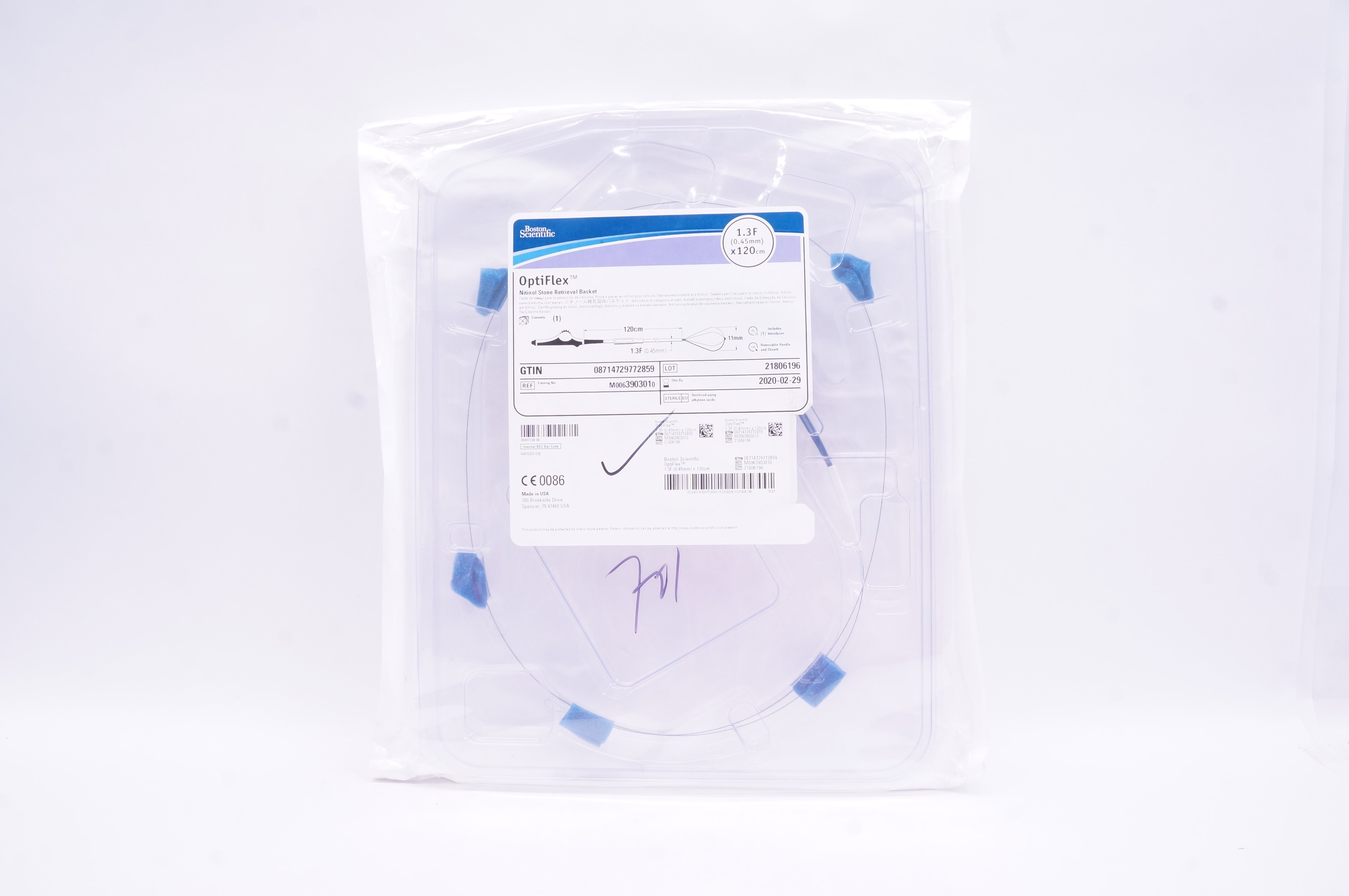 Boston 390301 OptiFlex Nitinol Stone Retrieval Basket 1.3F x 120cm (x)