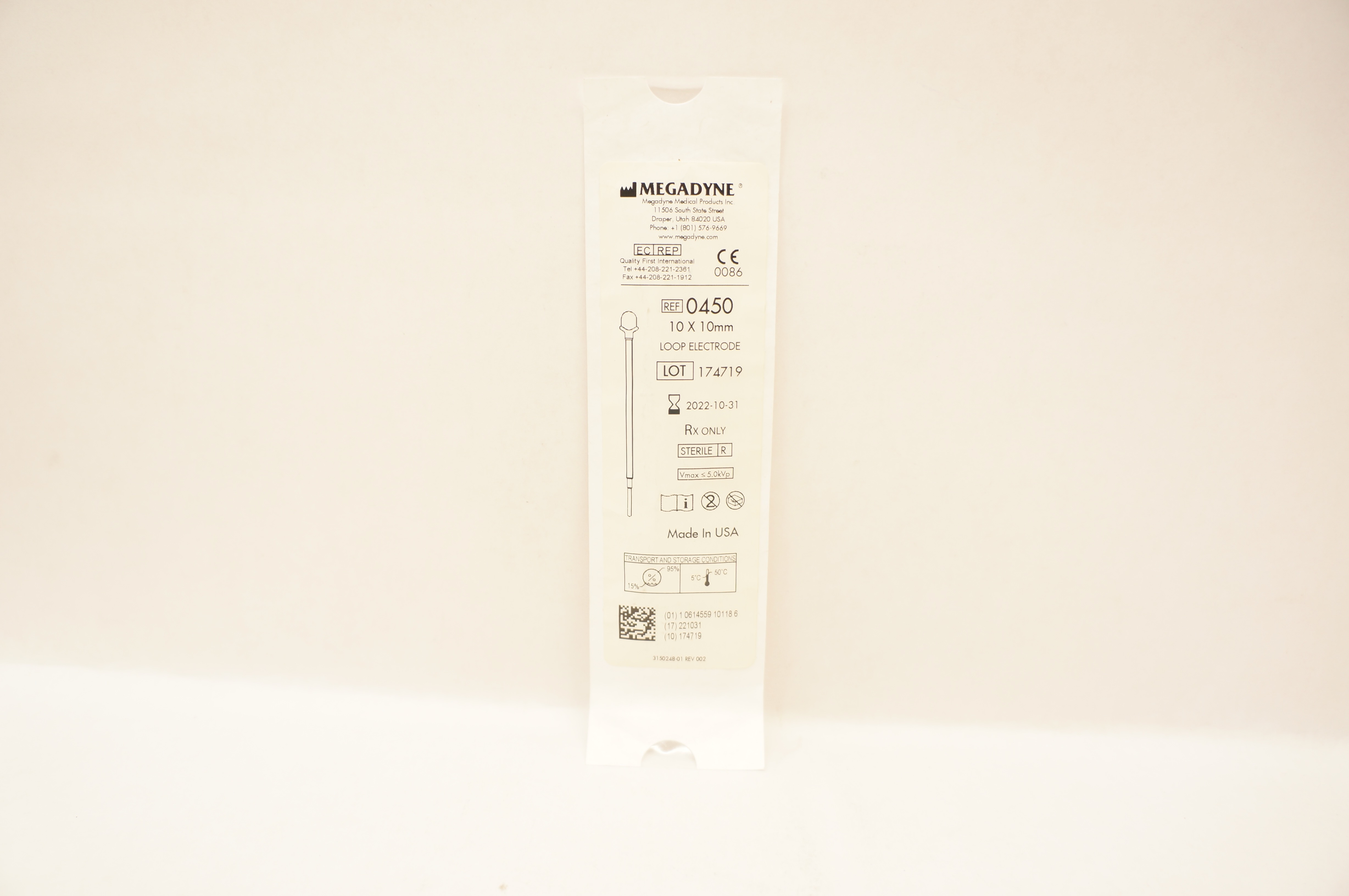 Megadyne 0450 Loop Electrode 10 x 10mm (x)