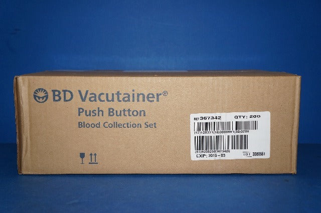 BD 367342 Vacutainer Push Botton Blood Collection Set 23G x 3/4in.(x)-Box of 200