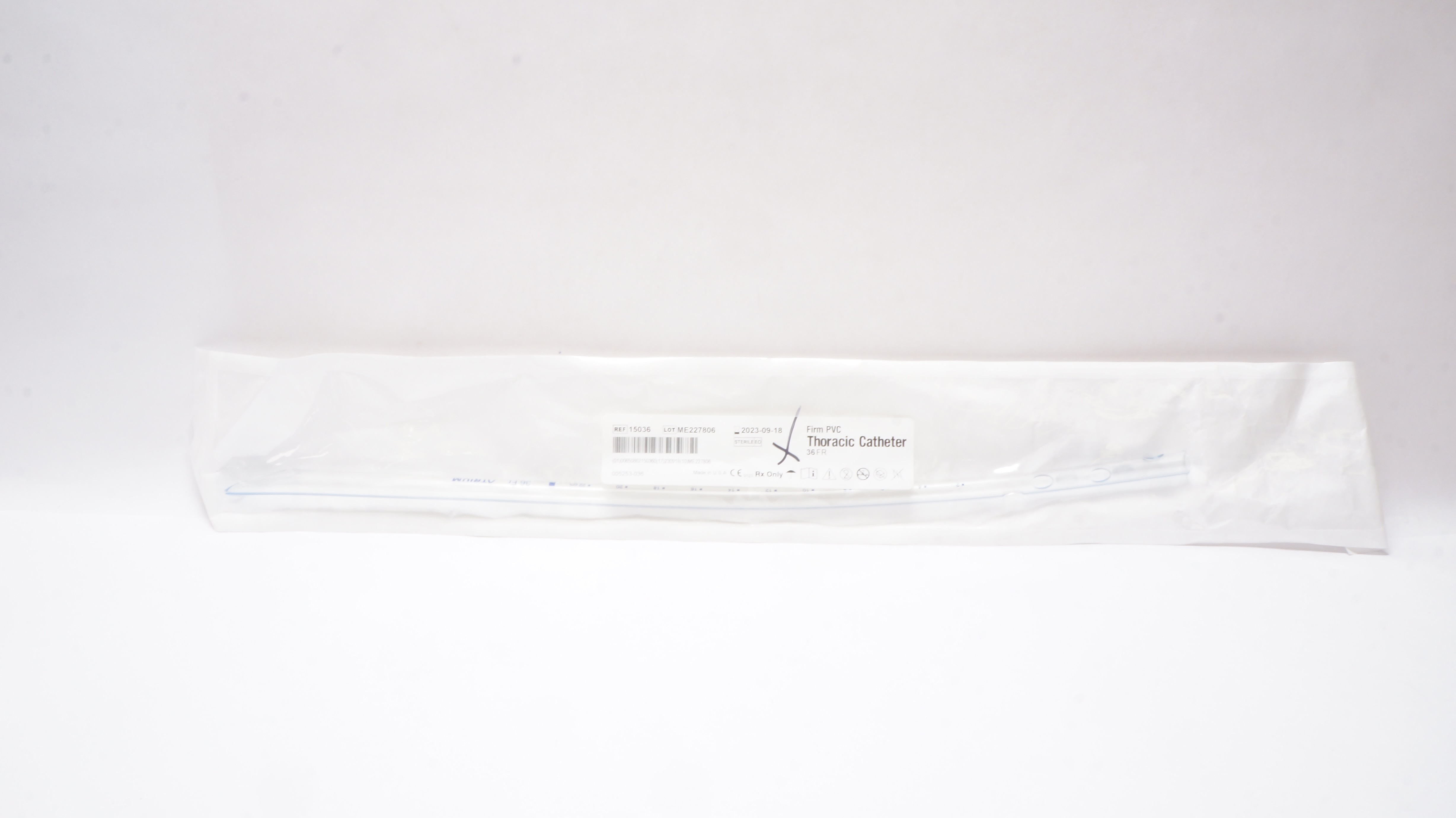 Atrium 15036 Firm PVC Thoracic Cath. 36 Fr. (x)