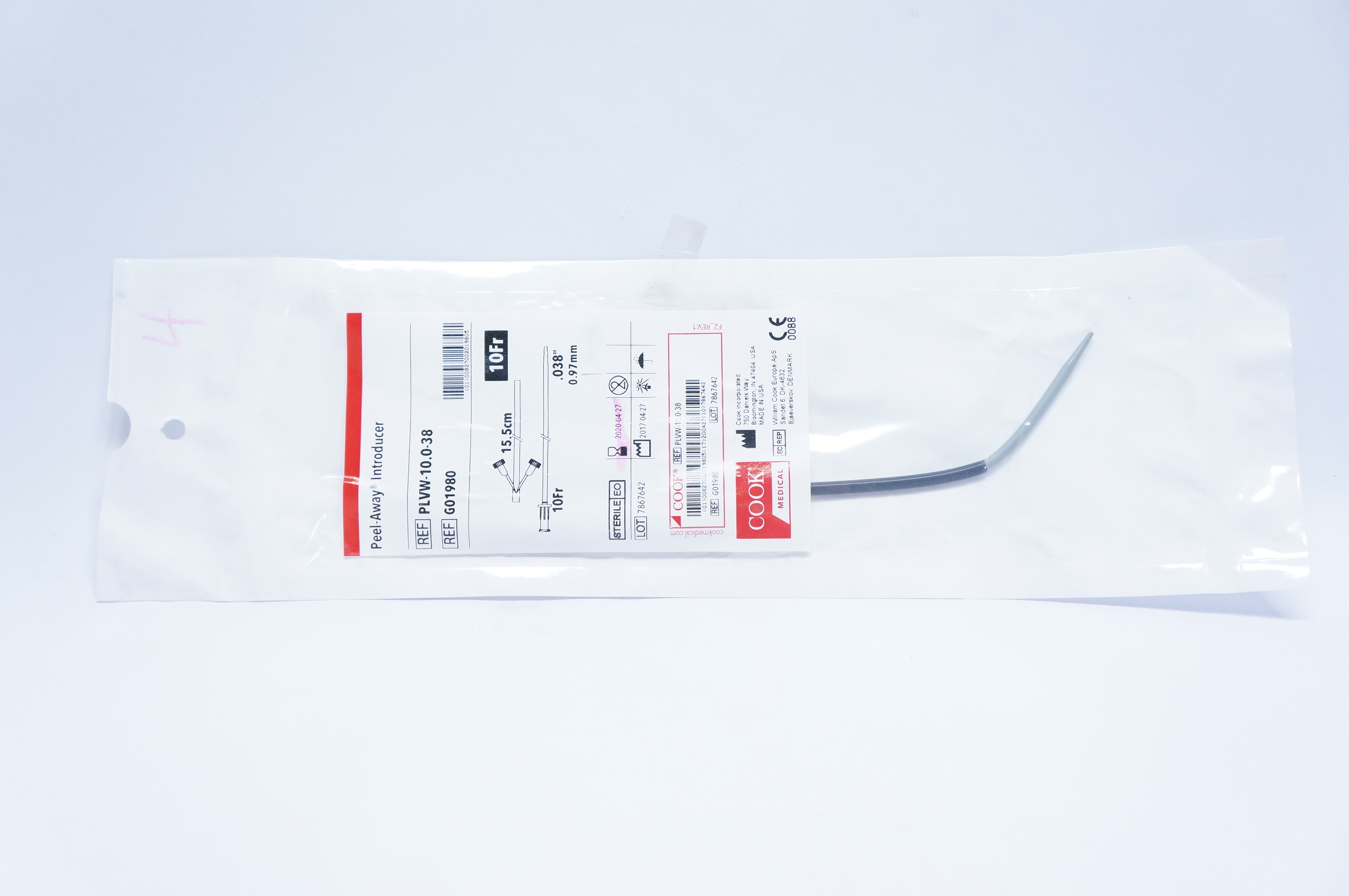 Cook Medical G01980 Peel-Away Introducer 10Fr. x 15.5cm (x)