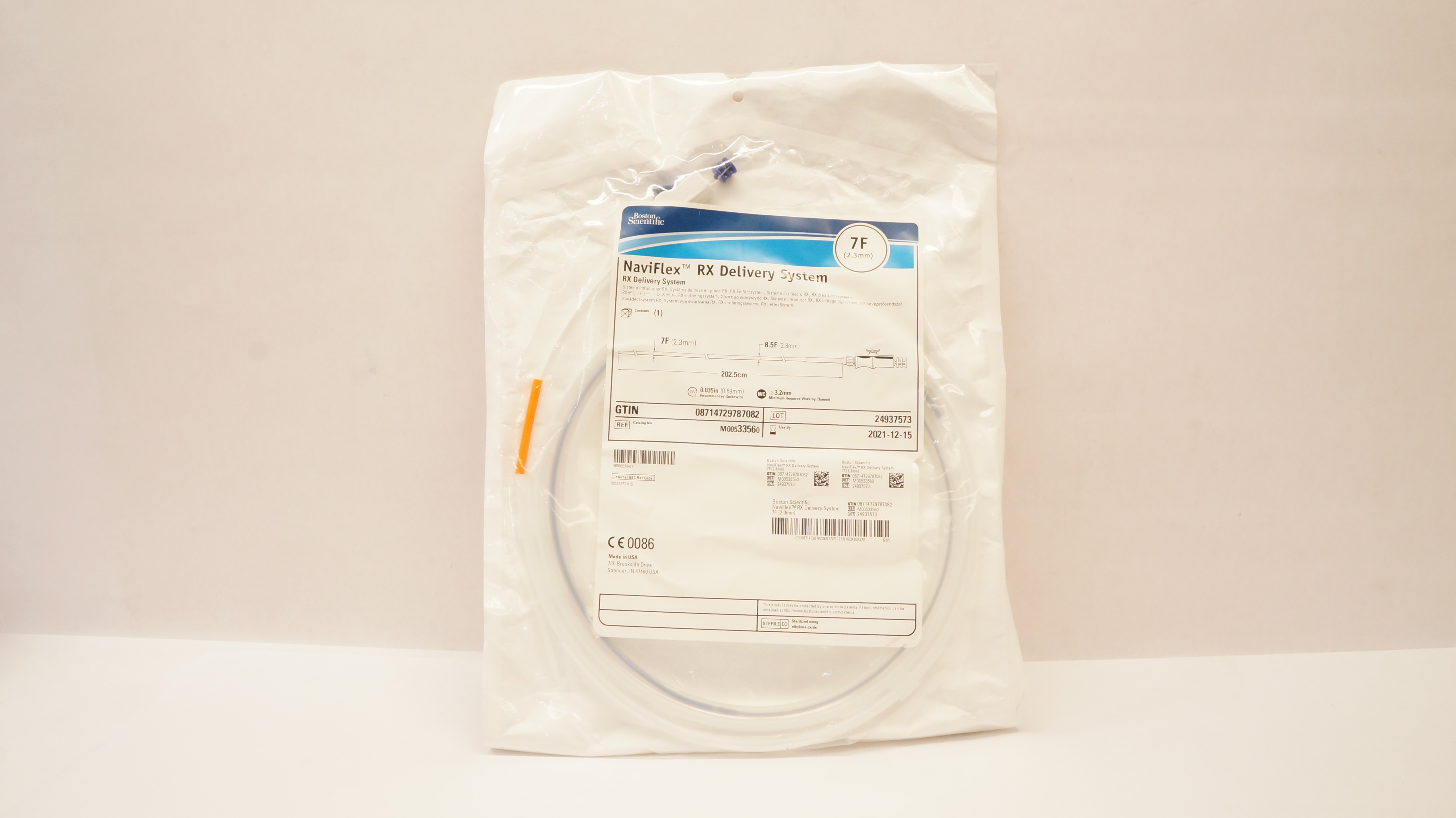 Boston Scientific M00533560 NaviFlex RX Delivery System 7F (x)