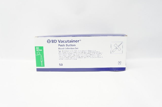 BD 367344 Vacutainer Push Button Blood Collection Set 24Gx 3/4in. (x)-Box of 50