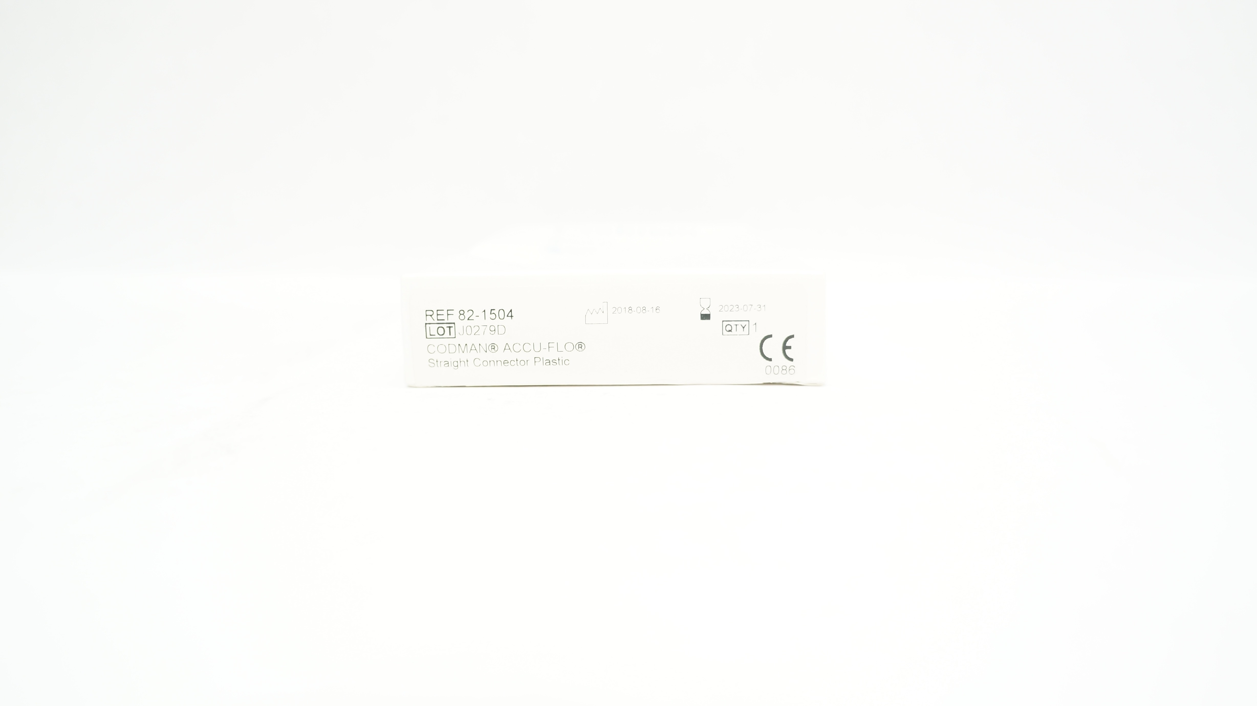 Codman 82-1504 ACCU-FLO Plastic Straight Connector (x)