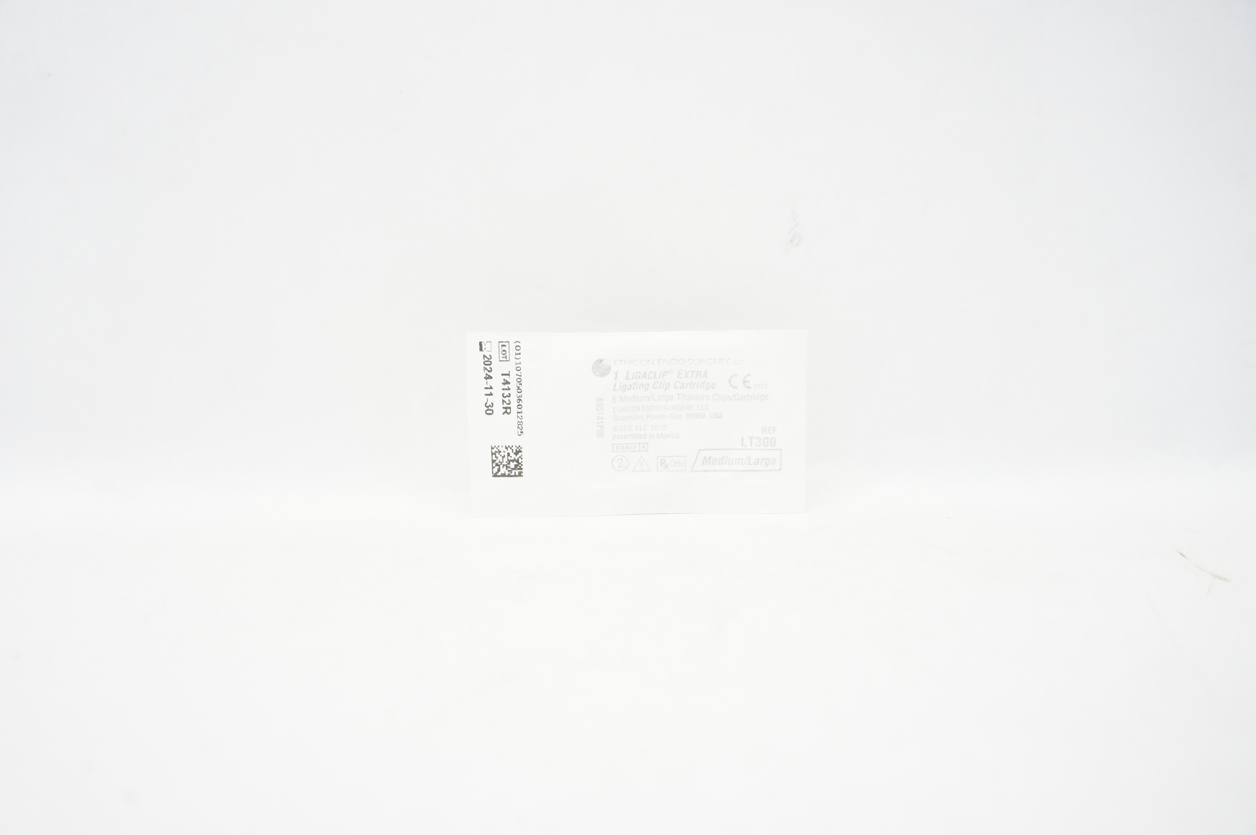 Ethicon LT300 Ligaclip Extra Ligating Clip Cartridge Medium/Large