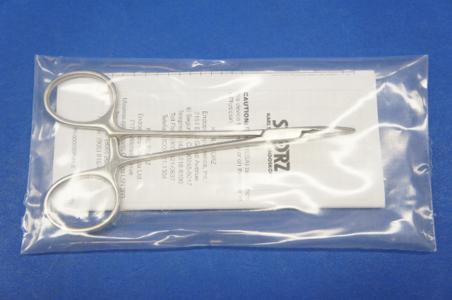 Karl Storz 535812 DE BAKEY-MOSQUITO Forceps, Atraumatic, Curcved, Length 12 cm