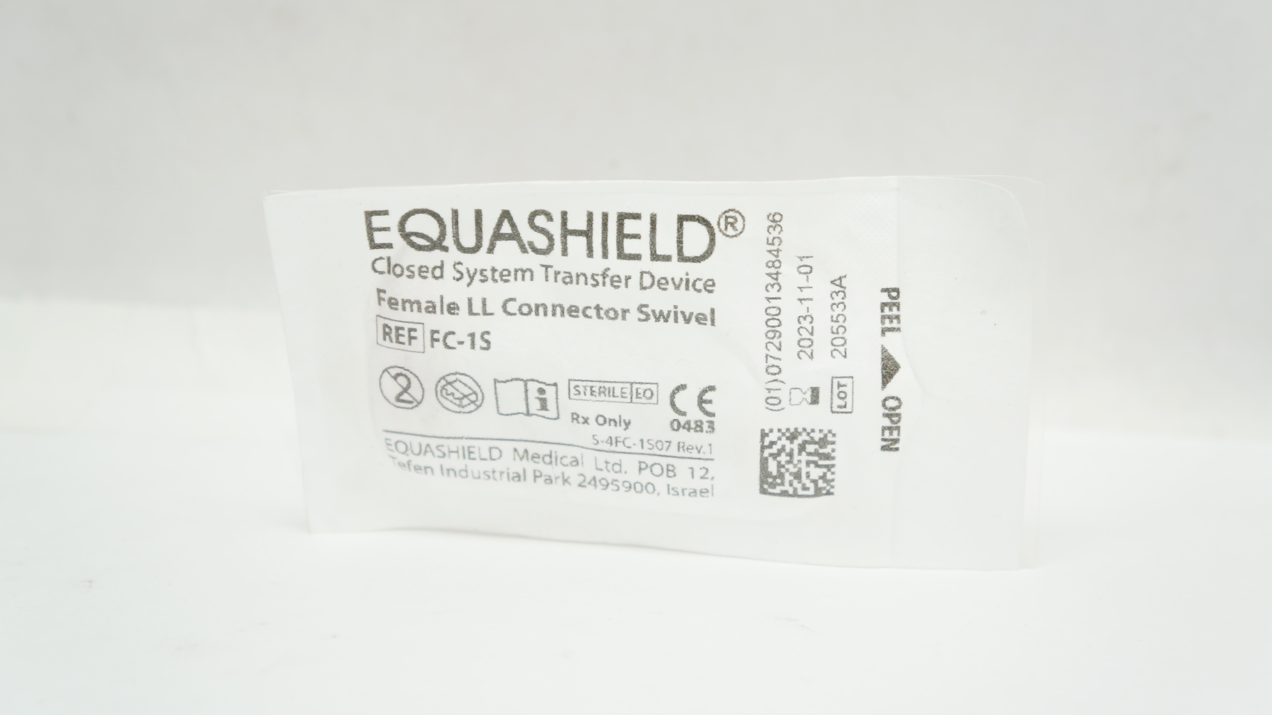 Equashield  FC-1S Closed System Drug Transfer Device Female LL Connector (x)