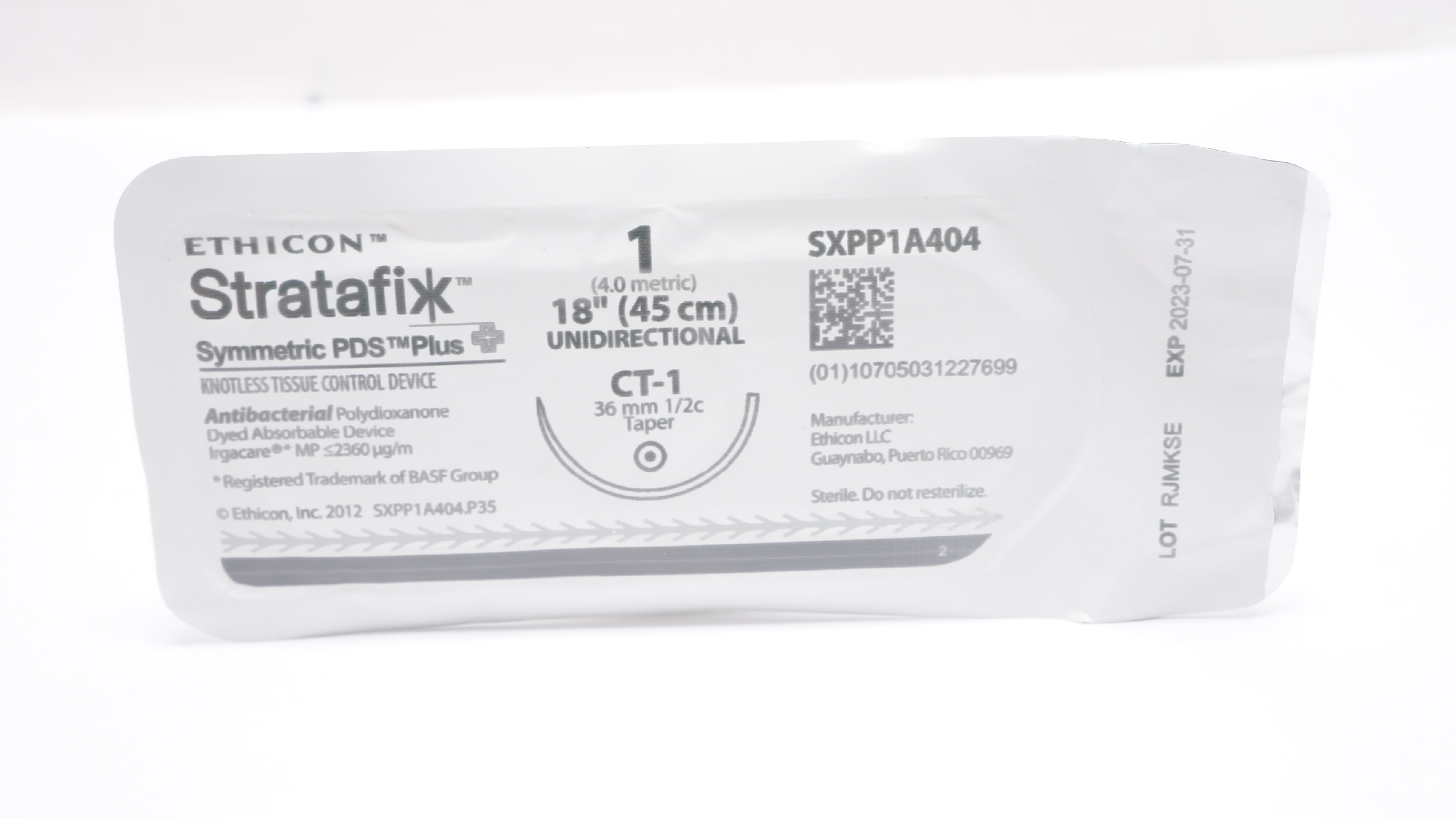 Ethicon SXPP1A404 1 Tissue Control Device CT-1 36mm 1/2c Taper 18inch (x)
