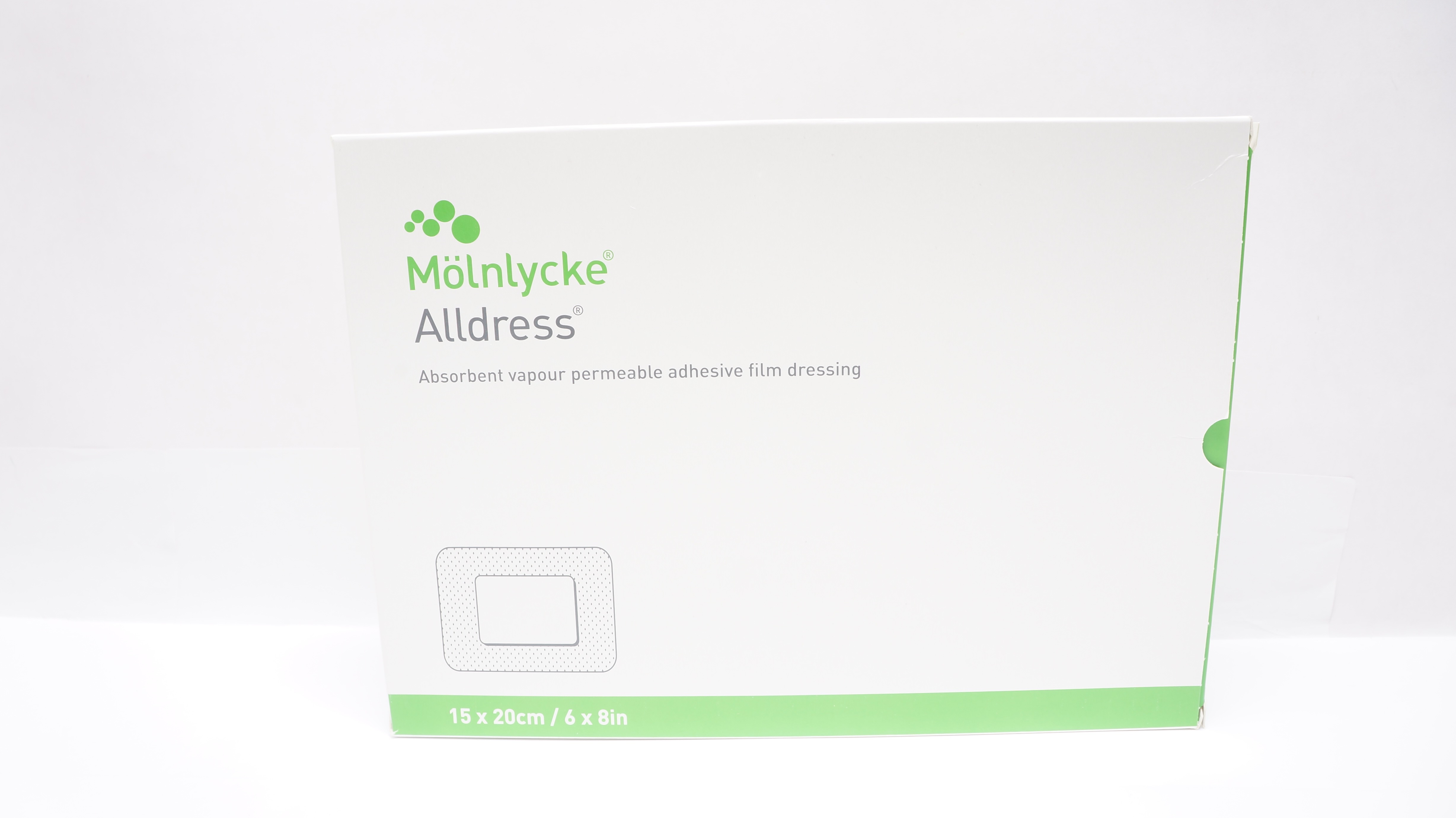 Molnlycke 265369 Alldress Absorbent Vapour Permeable Dressing 6 x 8in -Box of 10