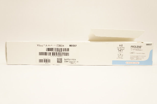 Ethicon M8557 4-0 PROLENE, RB-1, 17mm 1/2c Taper, 36inch - Box of 12