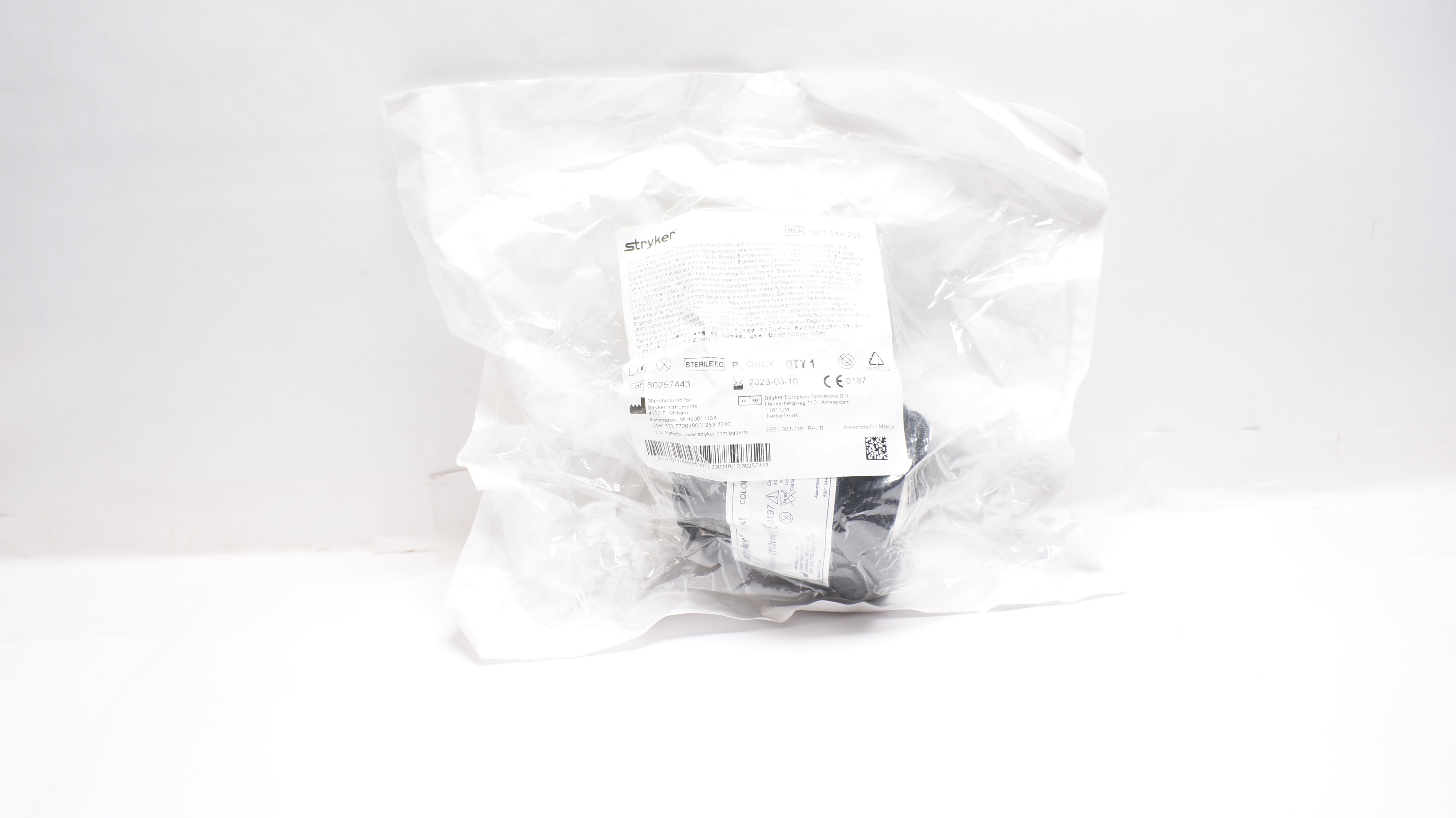 Stryker 5921-044-235 Color Cuff Quick Connect Dual Port Single Bladder 44inch(x)