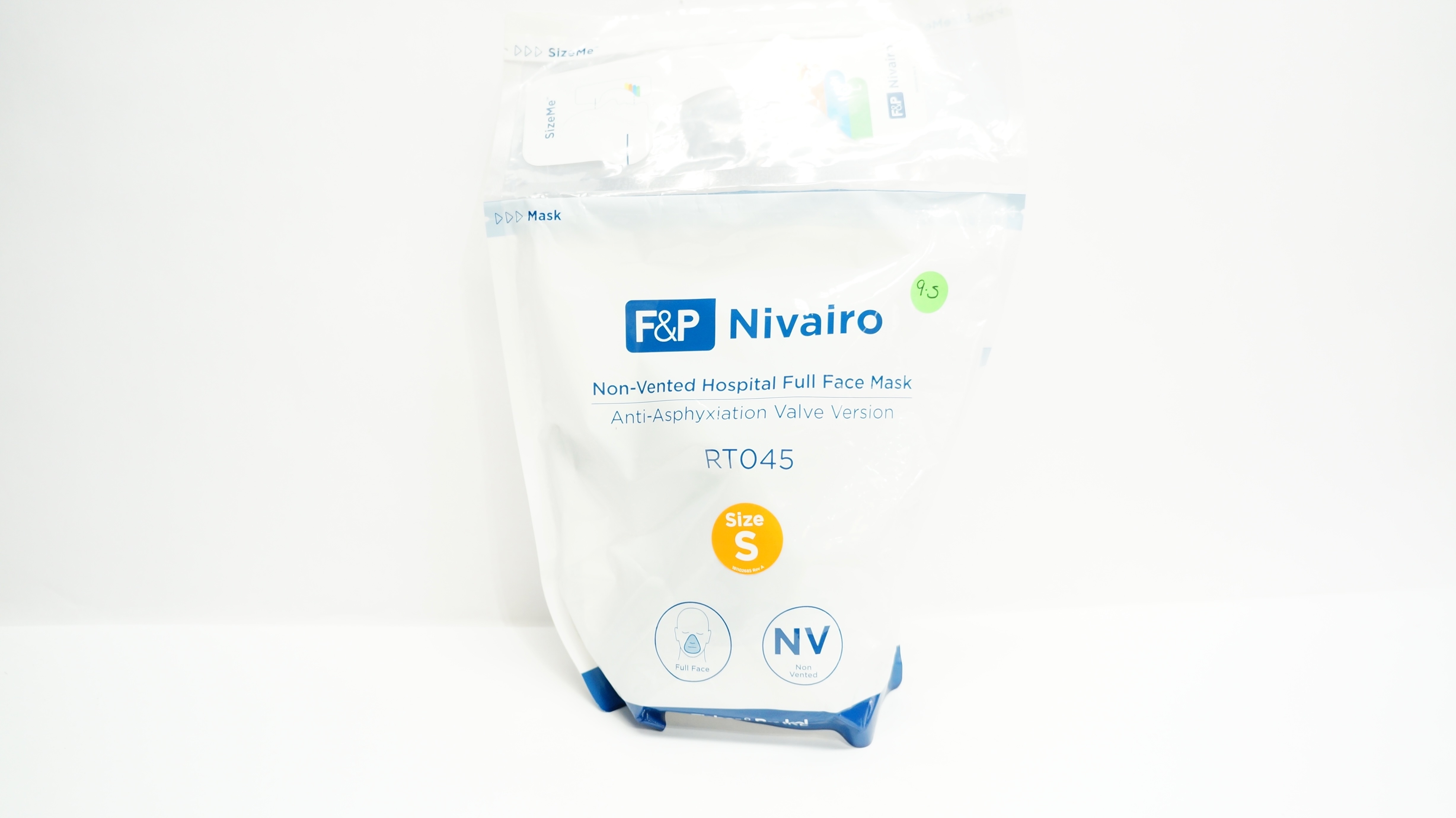 Fisher&Paykel RT045S Nivairo Non-Vented Hospital Full Face Mask, Size S (x)
