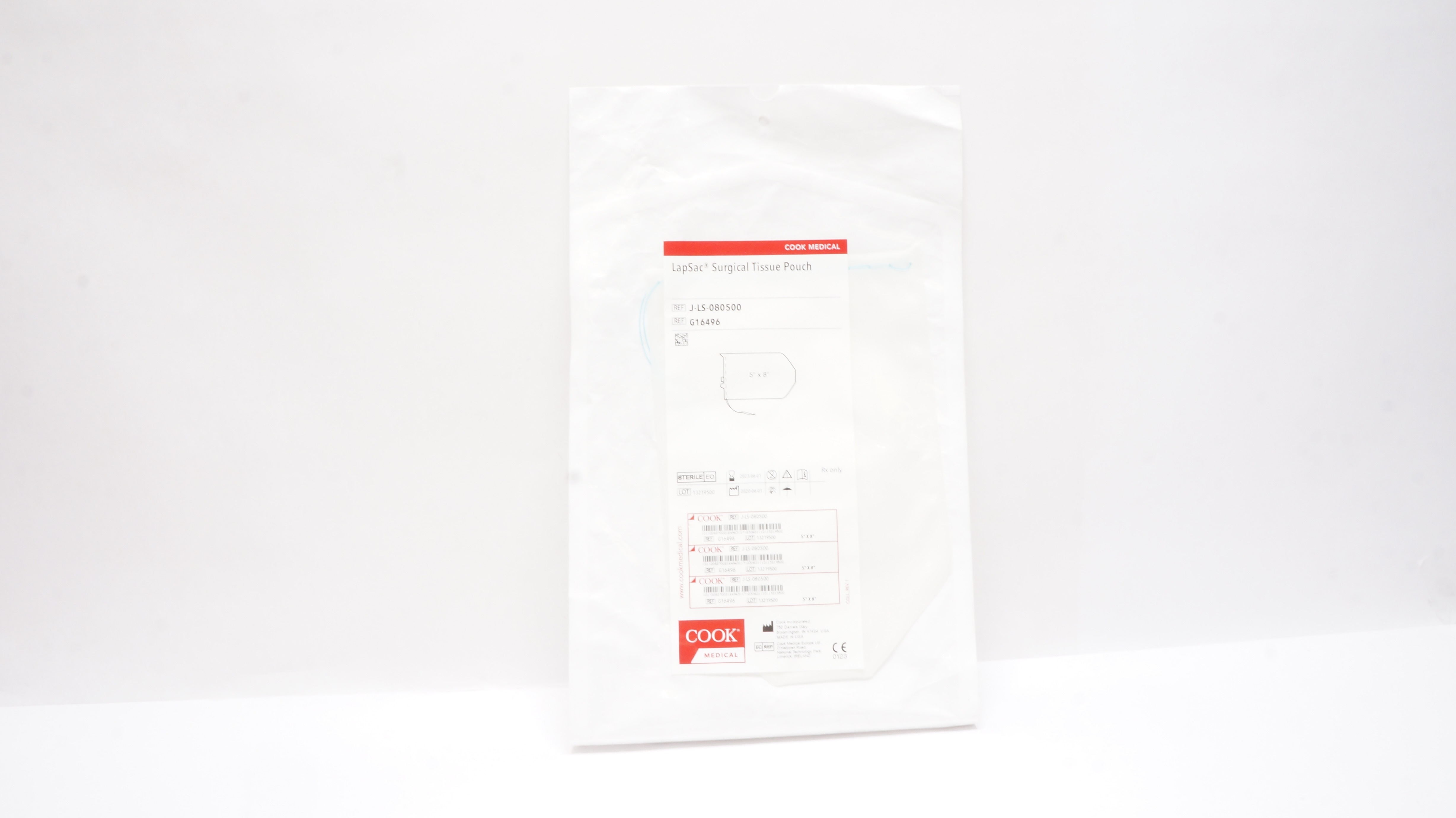 Cook G16496 LapSac Surgical Tissue Pouch 5inch x 8inch