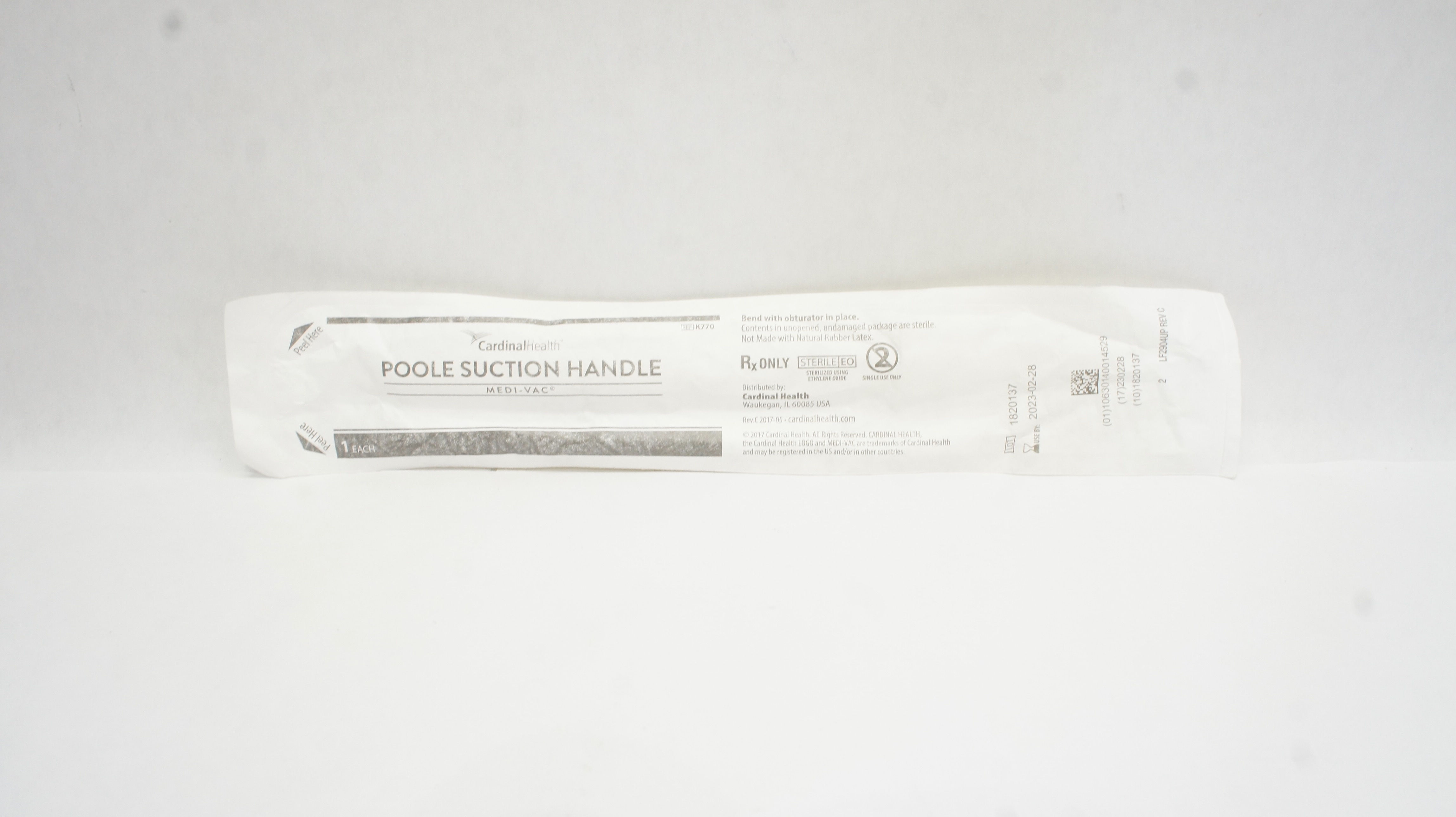 Cardinal Health K770 Medi-Vac Poole Suction Handle (x)