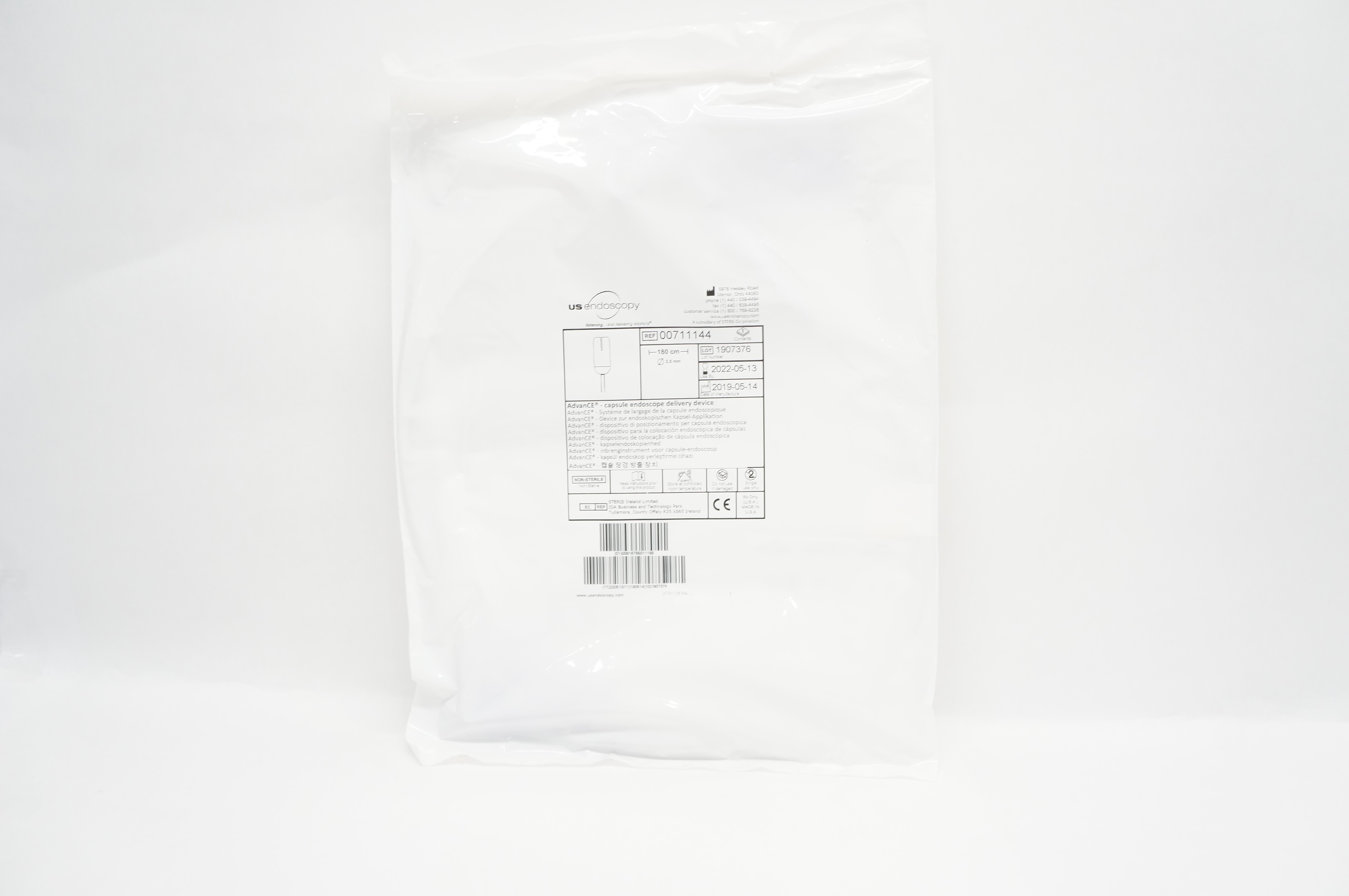 US Endoscopy 00711144 AdvanCE - Capsule Endoscope Delivery Device 180cm (x)