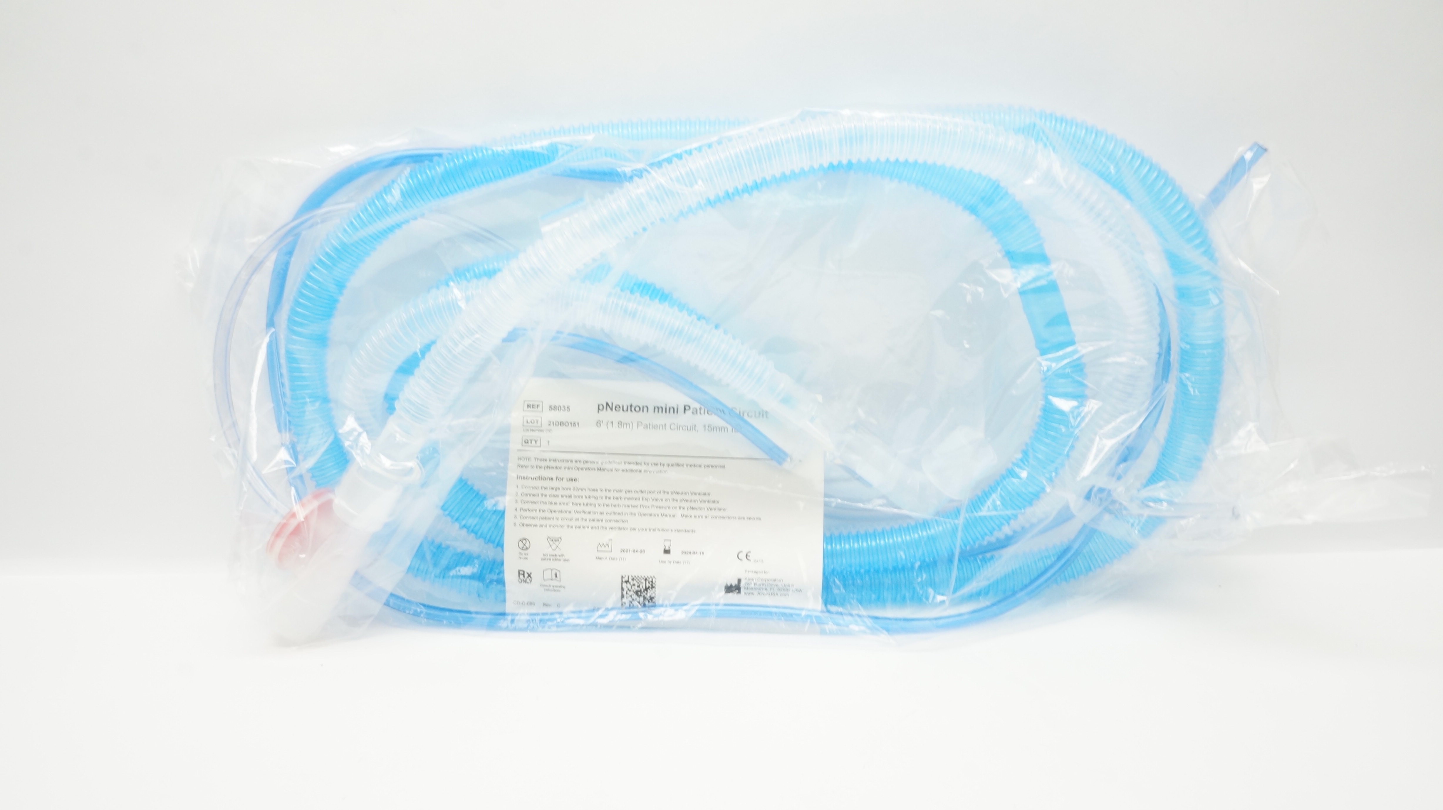 Airon 58035 pNeuton Mini Patient Circuit 6Fr x 15mm ID (x)