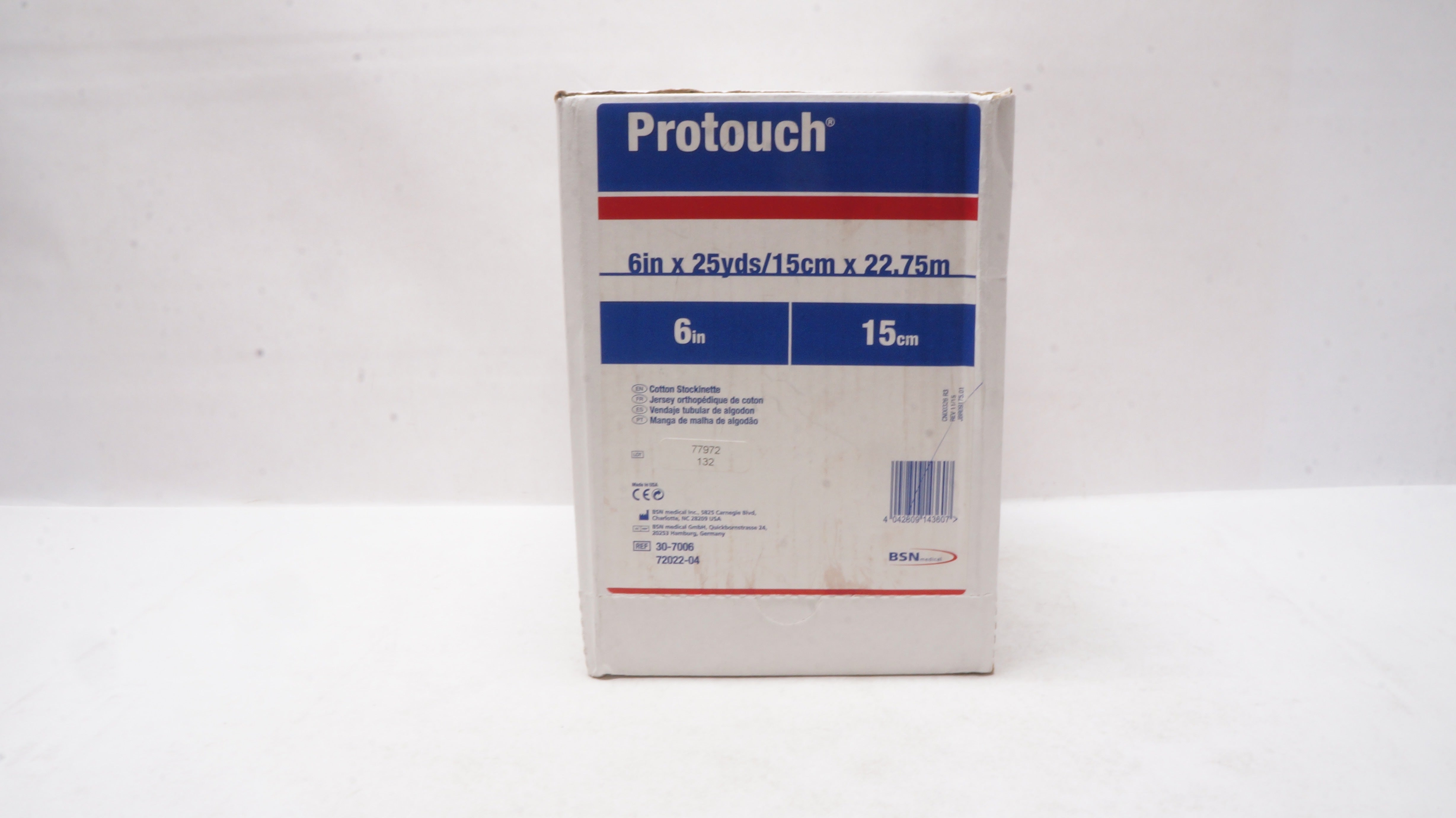 BSN Medical 30-7006 Protouch Cotton Stockinette 6inch x 25yds