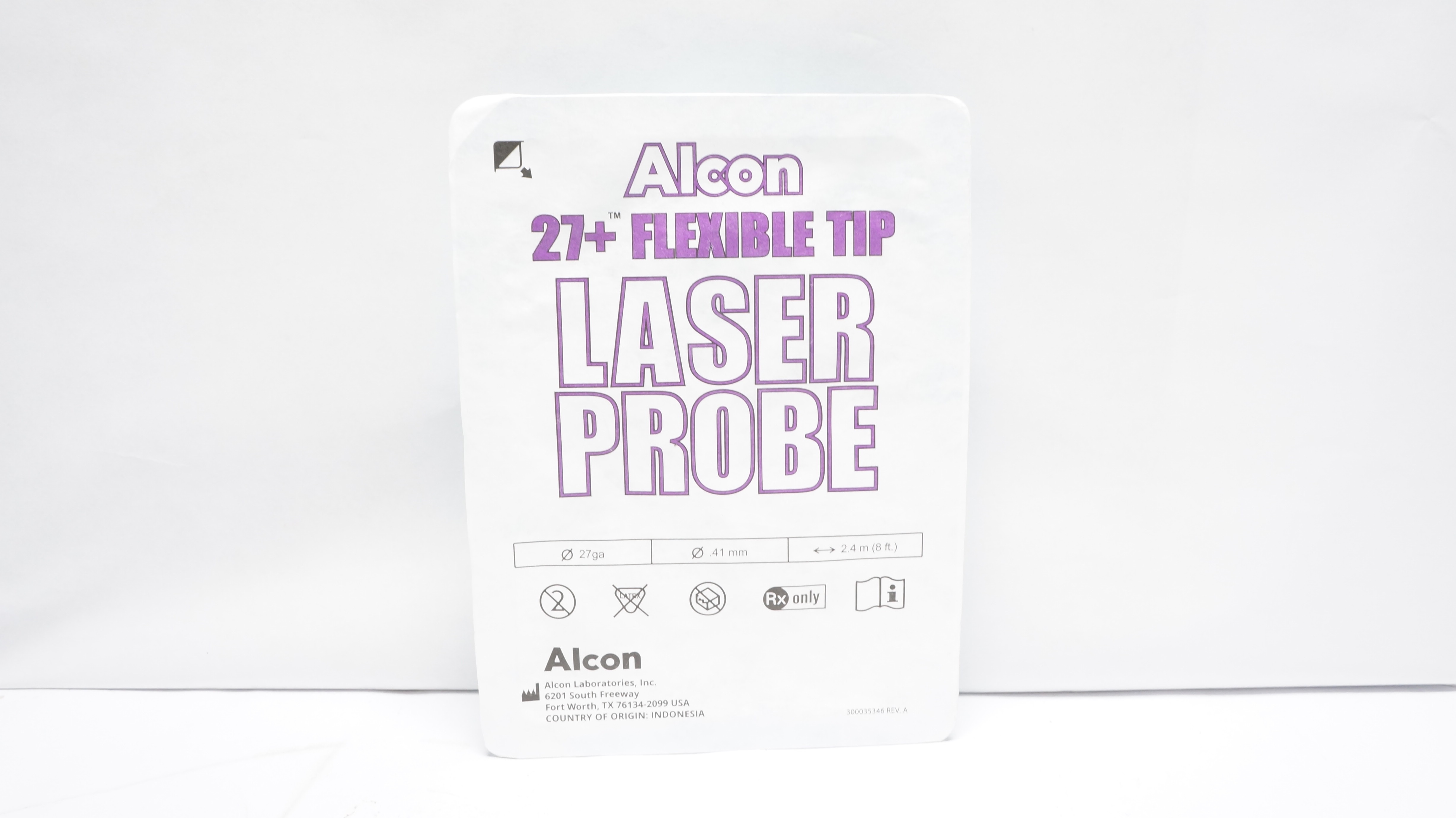 Alcon 806571709 27+ Flexible Tip Laser Probe 27ga x .41mm x 8ft. (x)