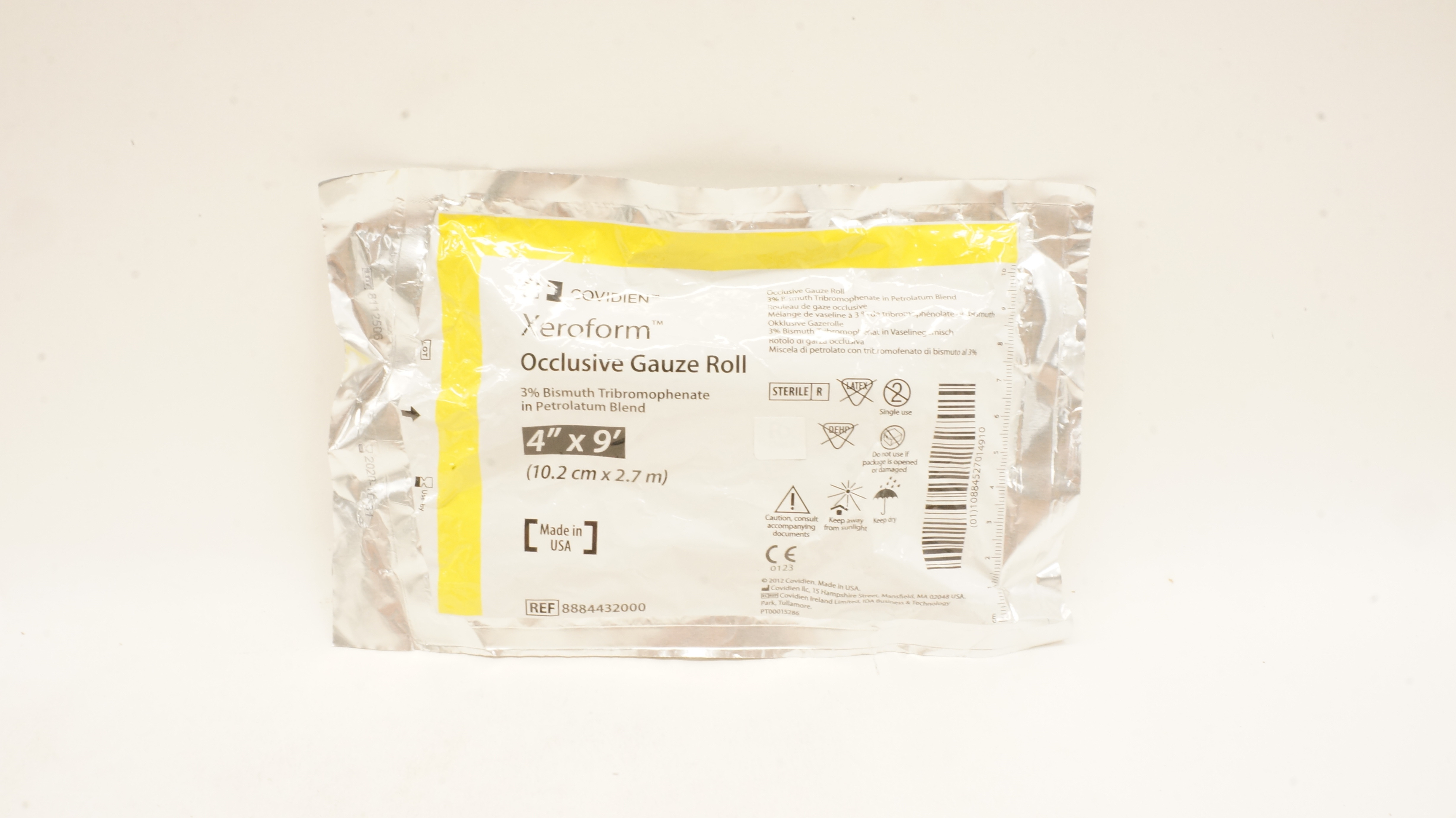 Covidien 8884432000 Xeroform Occlusive Gauze Roll 4inch x 9Ft. (x)