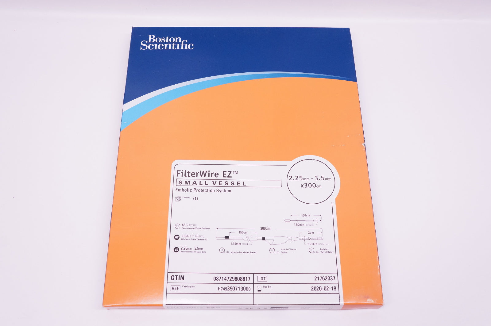 Boston Scientific 39071300 Filter Wire EZ Small Vessel 2.25-3.5mm x 300cm (x)
