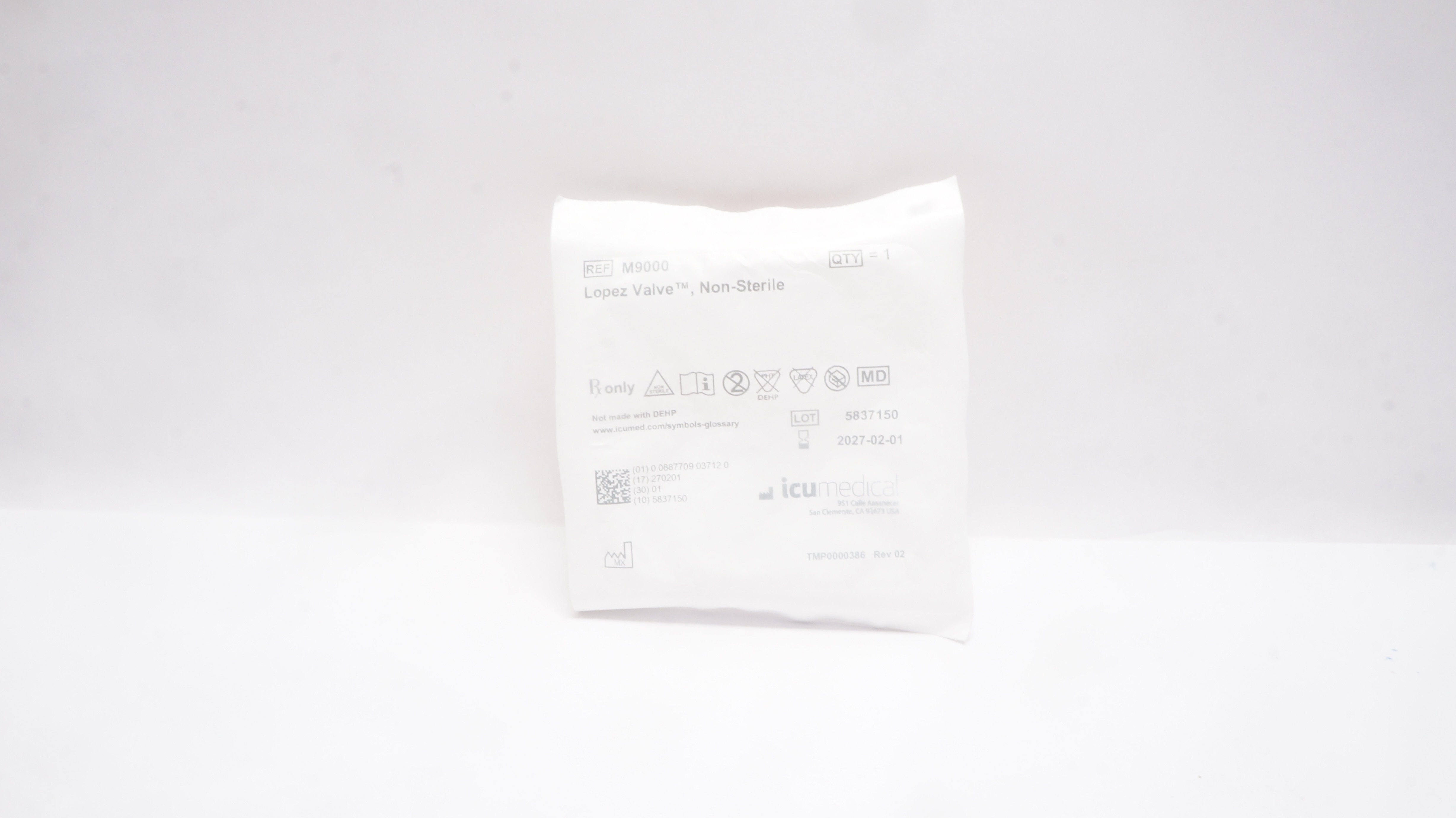 ICU Medical M9000 Lopez Valve Non-Sterile