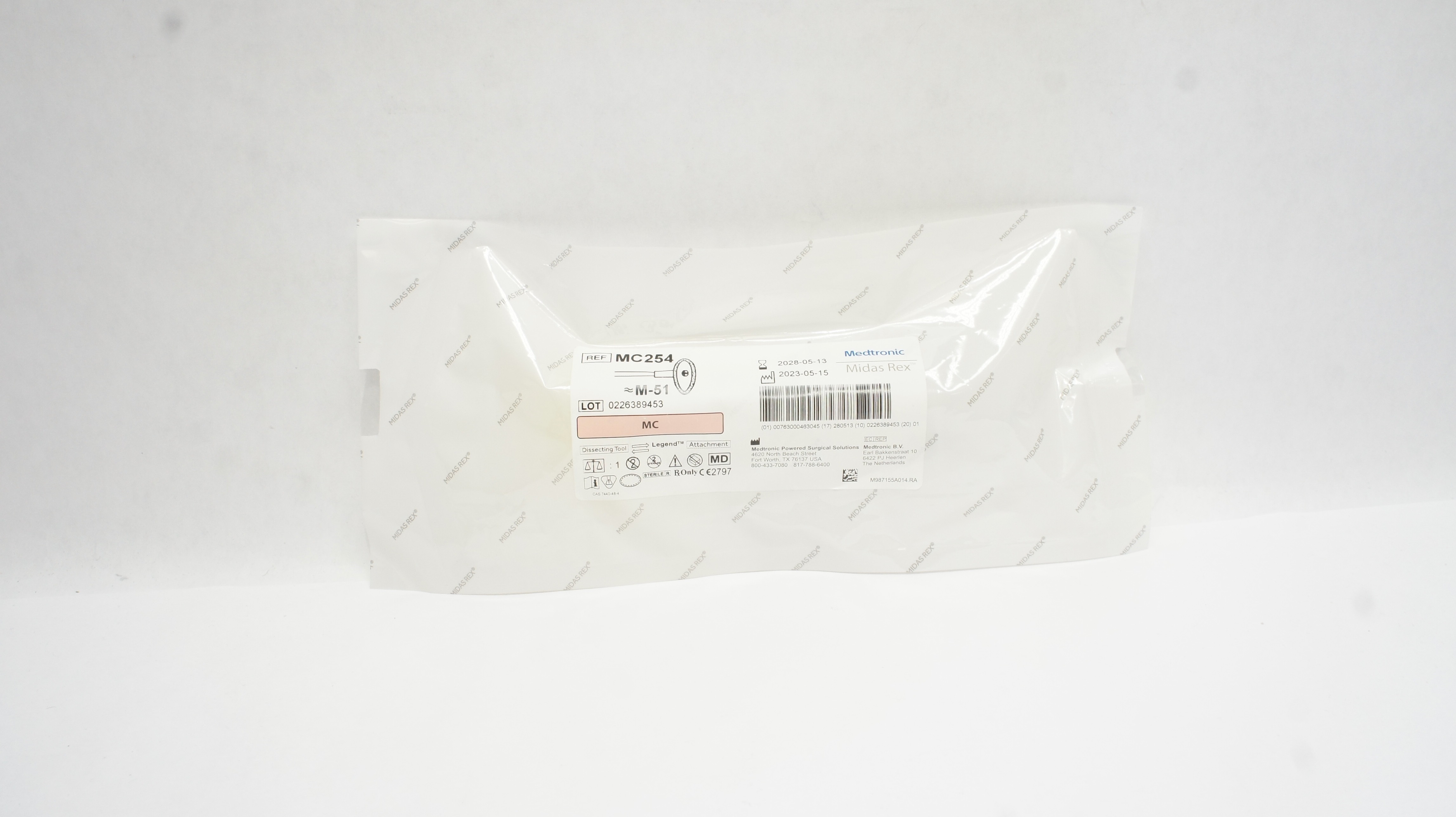 Medtronic MC254 Midas Rex MC Dissecting Tool M-51