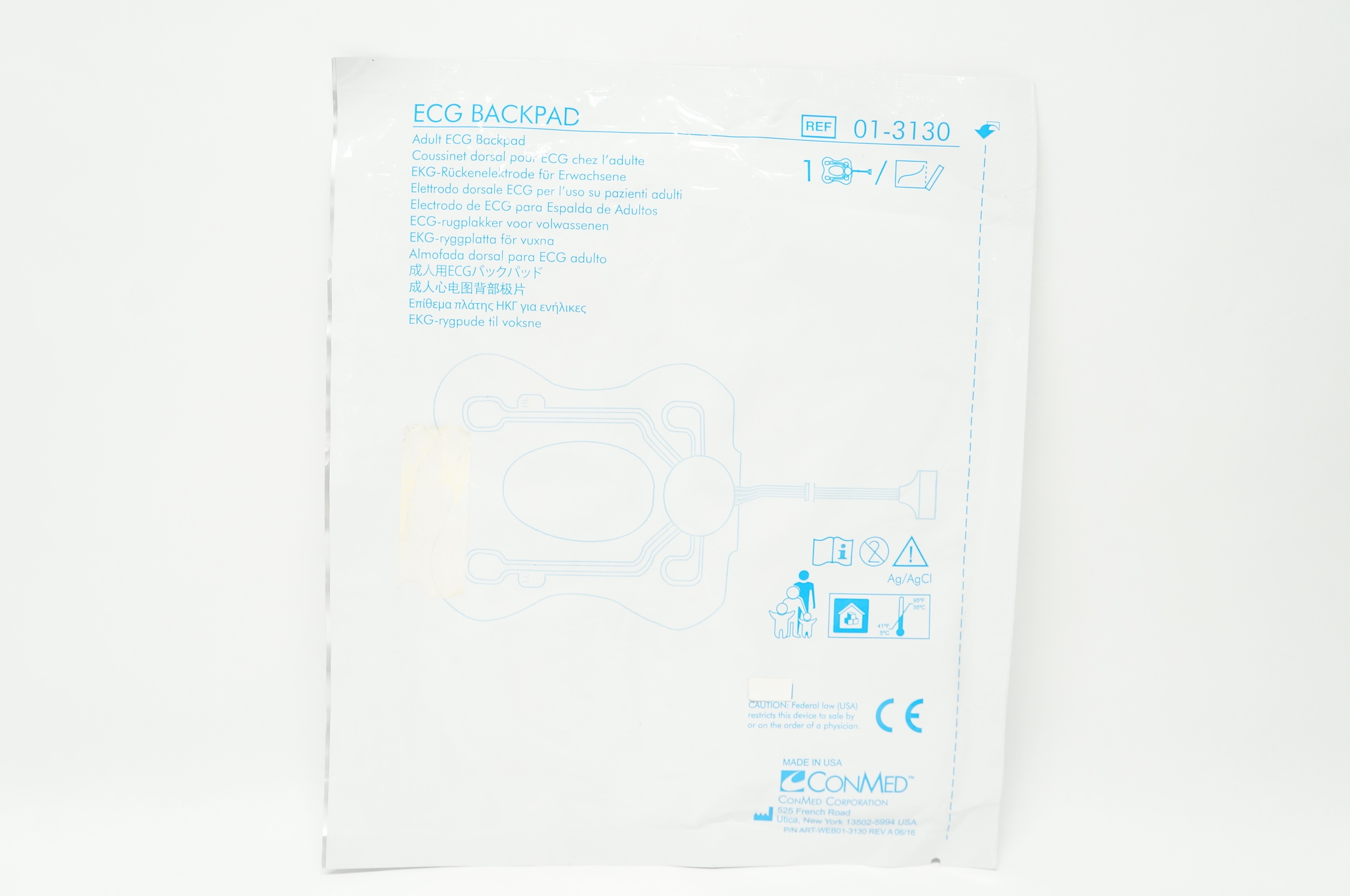 ConMed 01-3130 Adult ECG Backpad