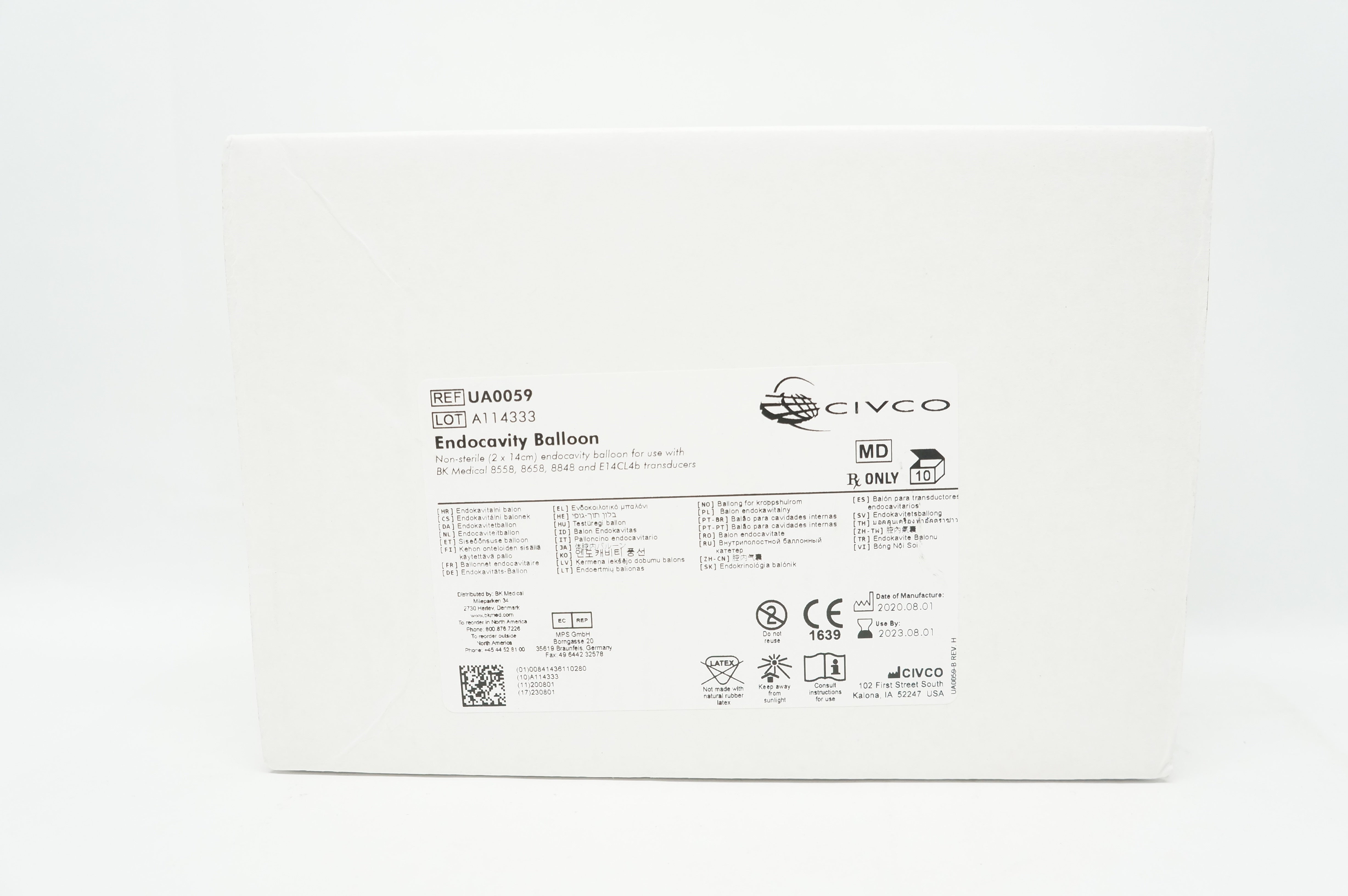 Civco UA0059 Endocavity Balloon - Box of 10