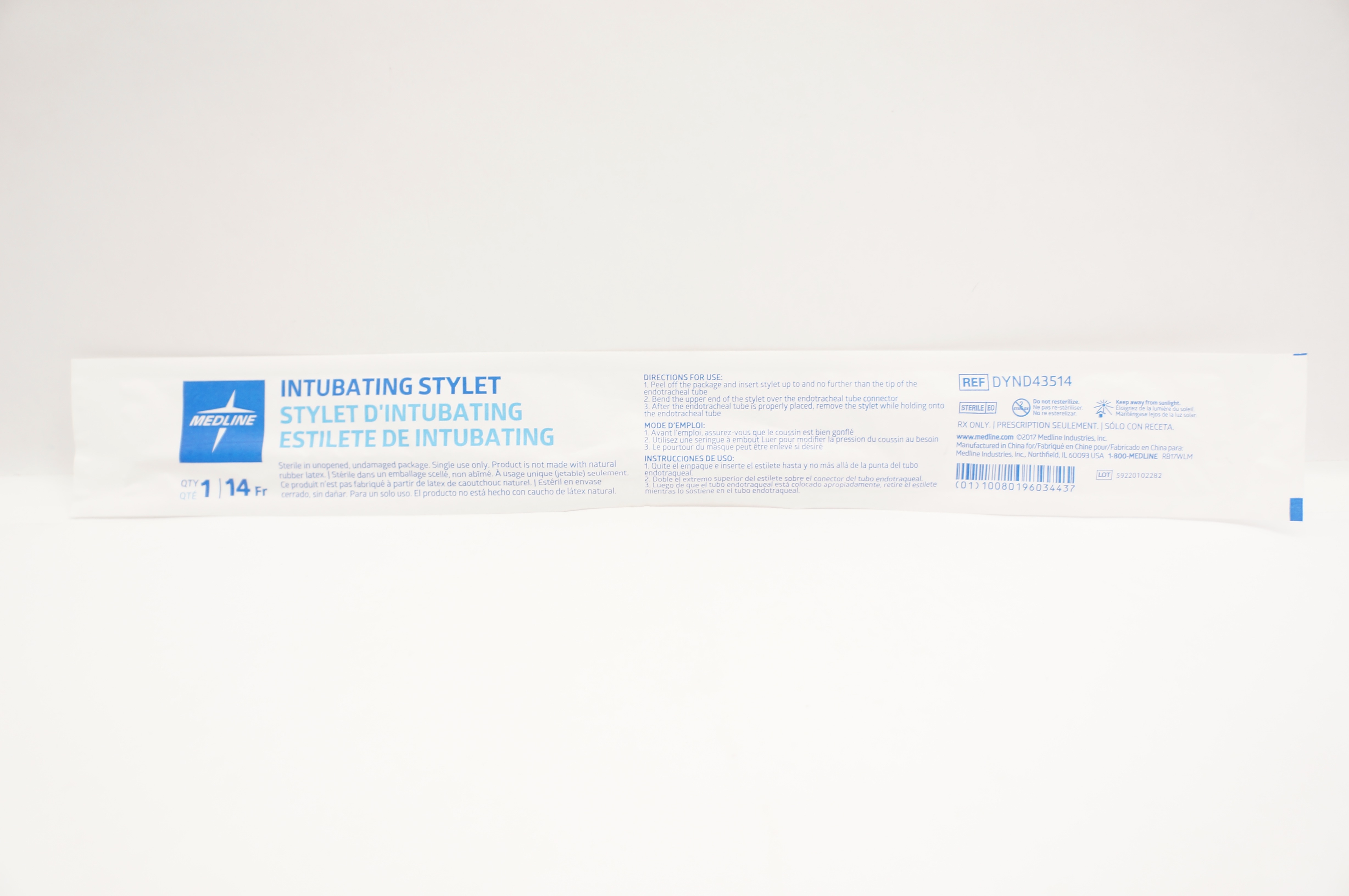 Medline DYND43514 Intubating Stylet 14Fr
