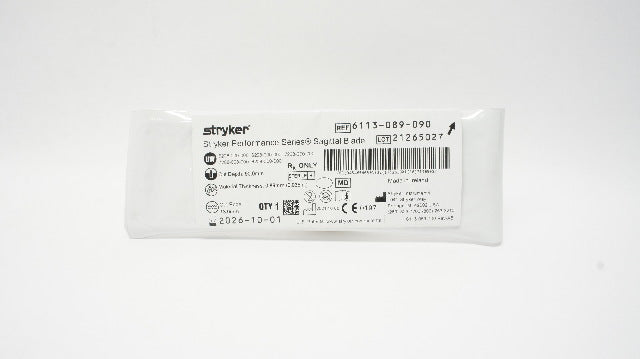Stryker 6113-089-090 Performance Series Sagittal Blade 0.89mm x 90.0mm