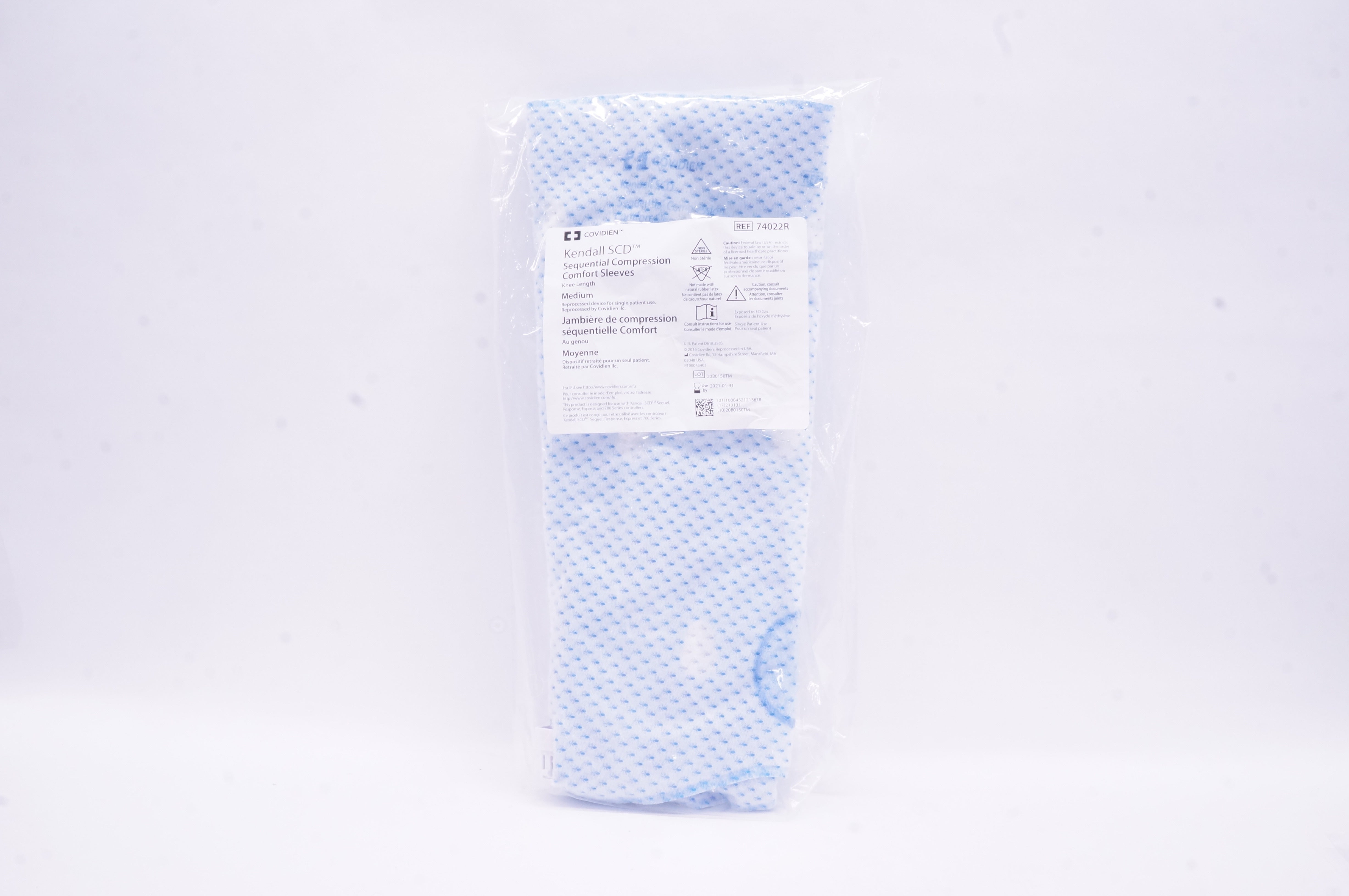 Covidien 74022R Kendall SD Sequential Compression Comfort Sleeves, Medium (x)