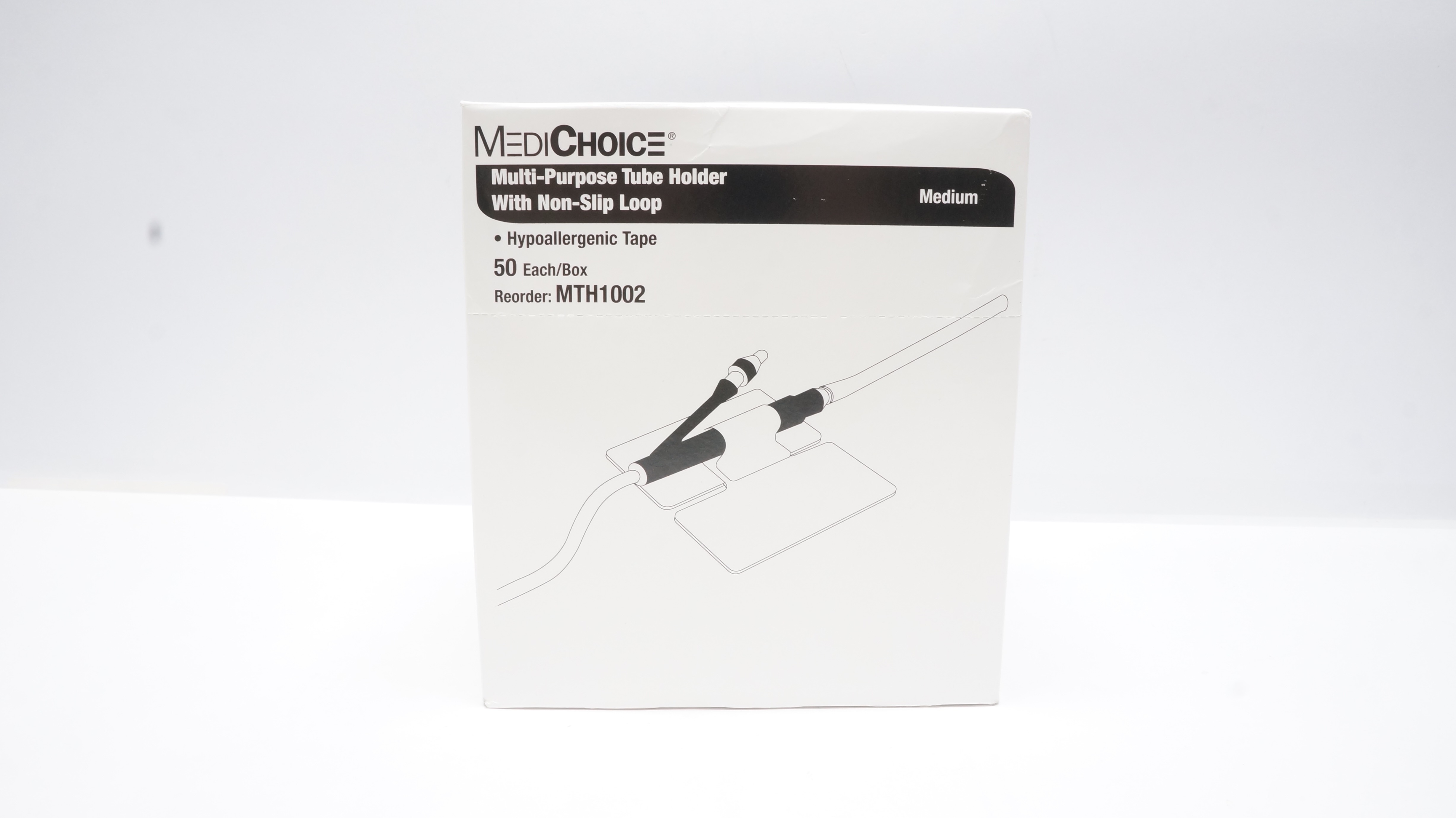 MediChoice MTH1002 Multi-Purpose Tube Holder W/Non-Slip Loop,Medium - Box of 50